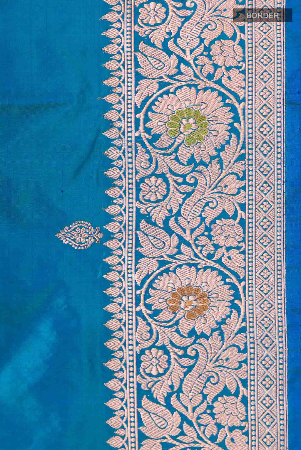 Blue Banarasi Katan Silk Saree