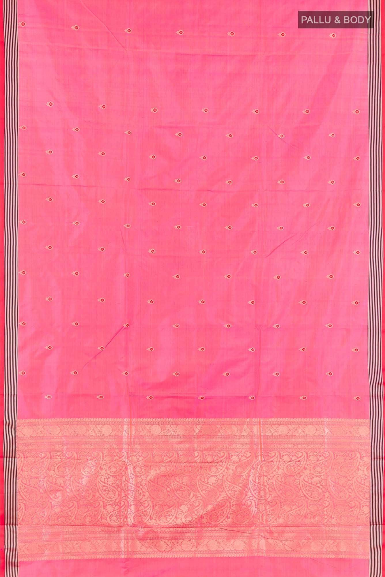 Pink Banarasi Katan Silk Saree