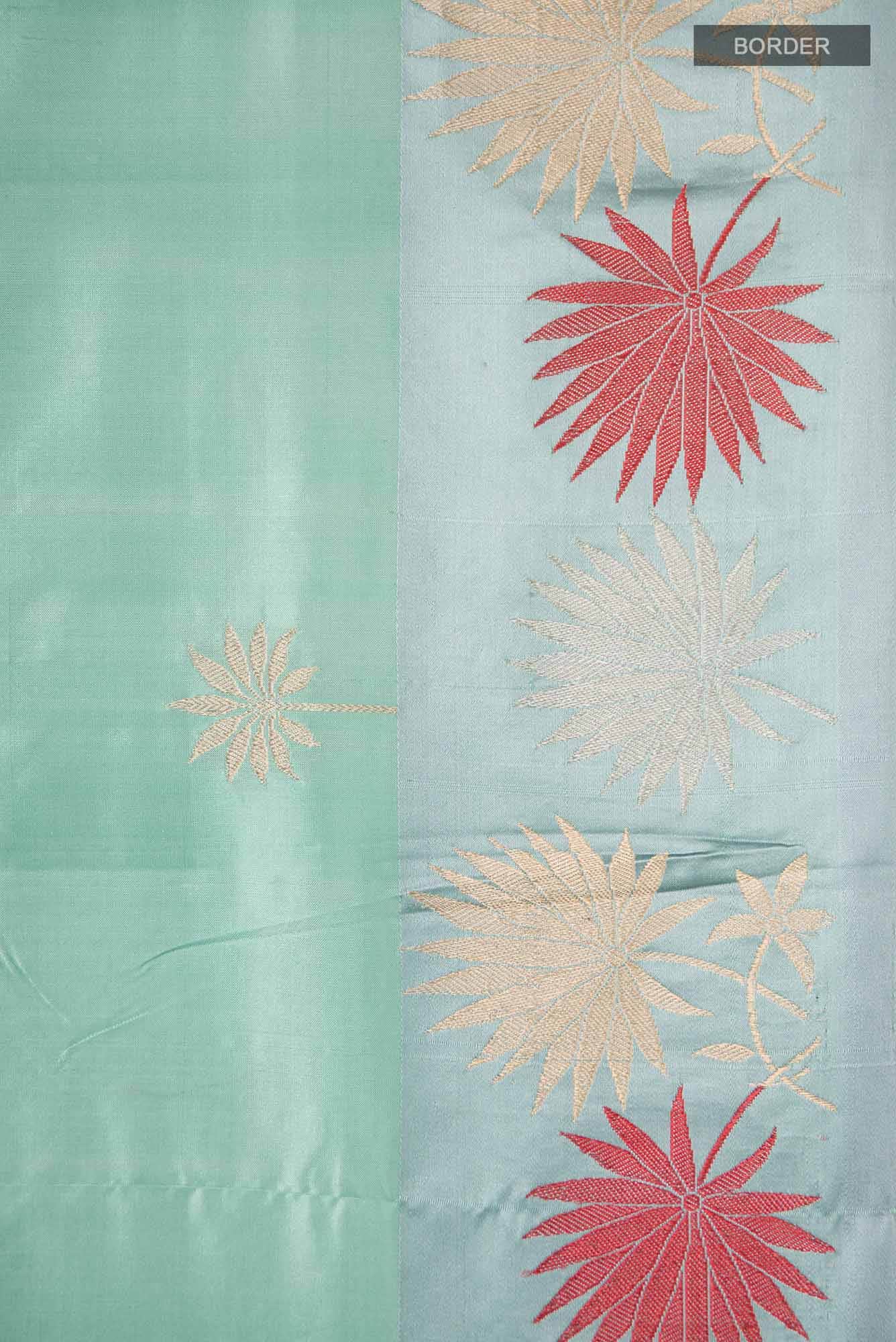 Green Banarasi Katan Silk Saree