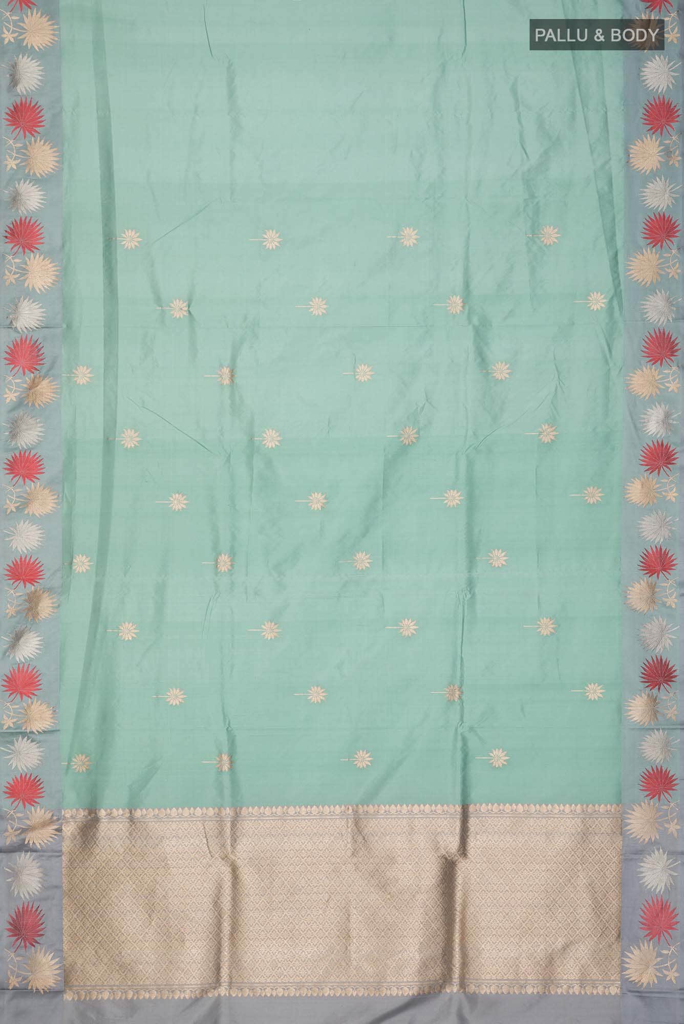 Green Banarasi Katan Silk Saree