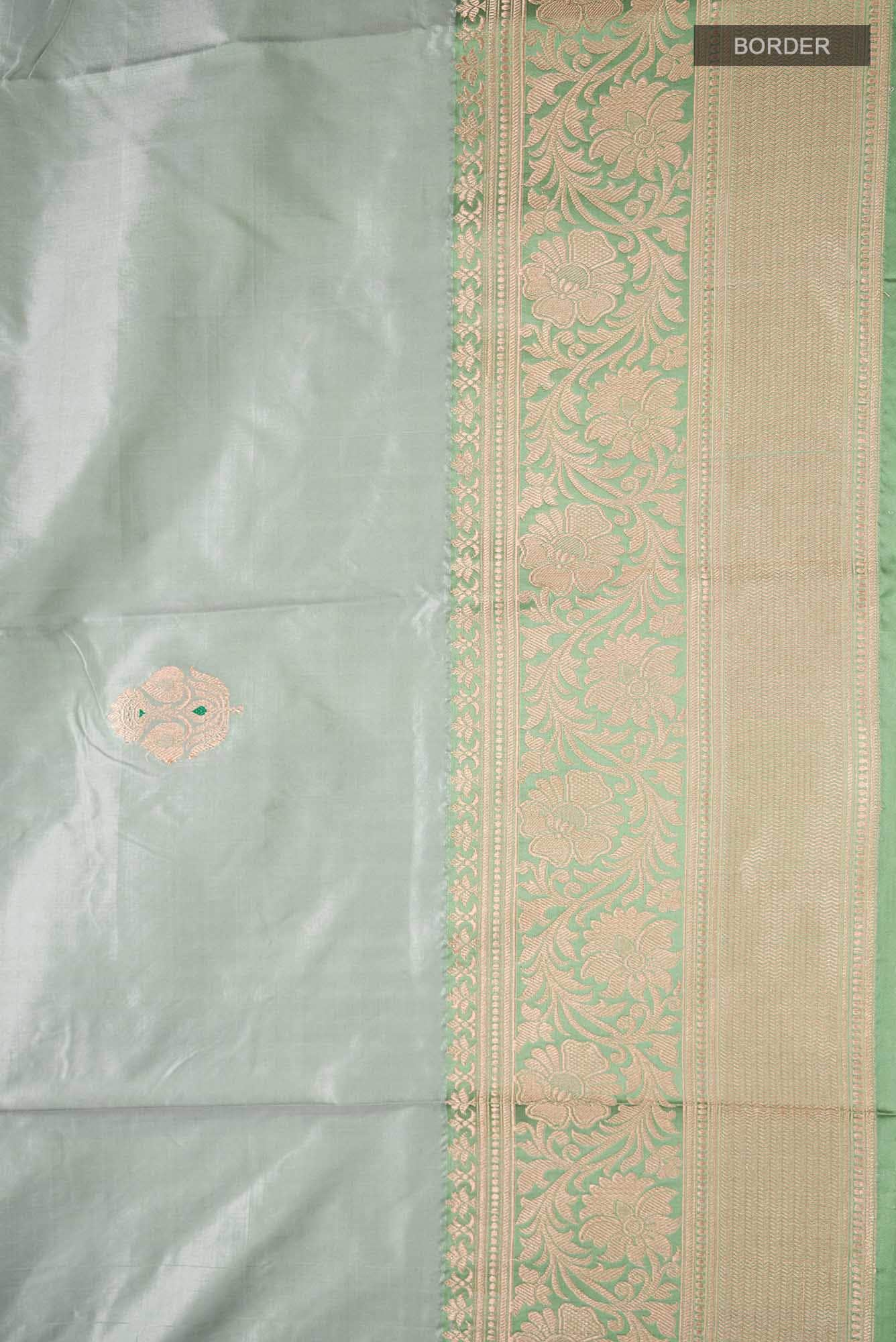 Green Banarasi Katan Silk Saree
