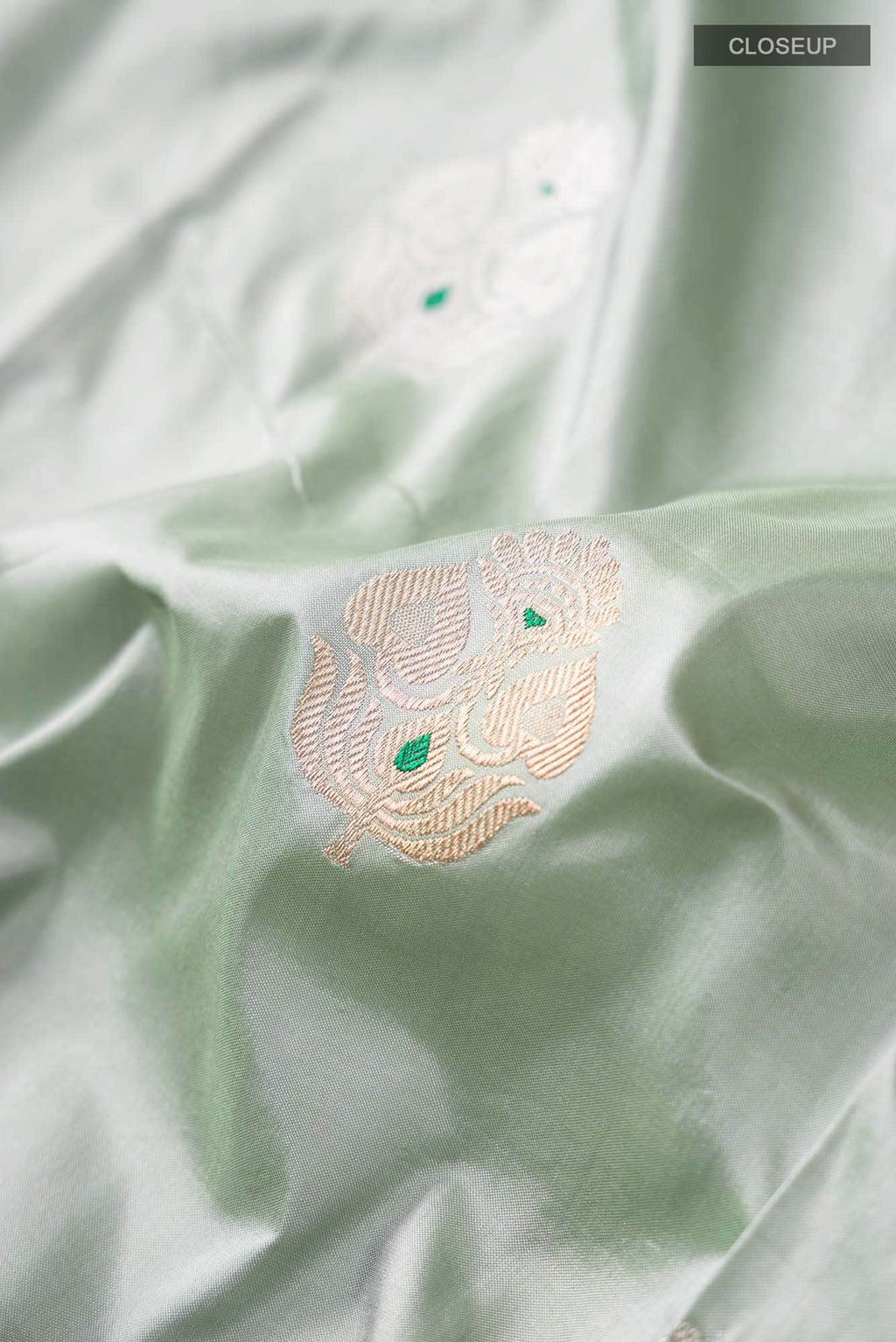 Green Banarasi Katan Silk Saree