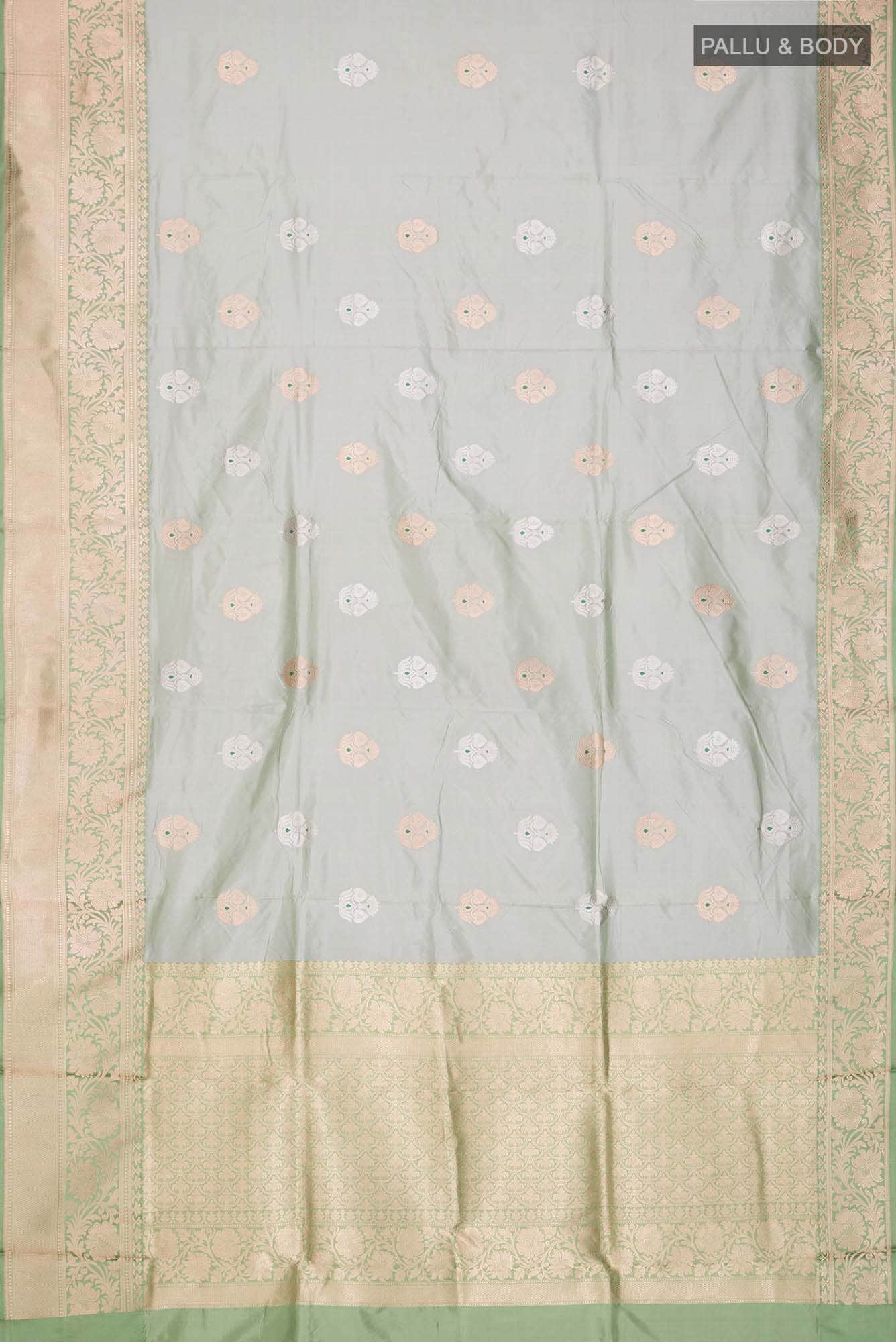 Green Banarasi Katan Silk Saree