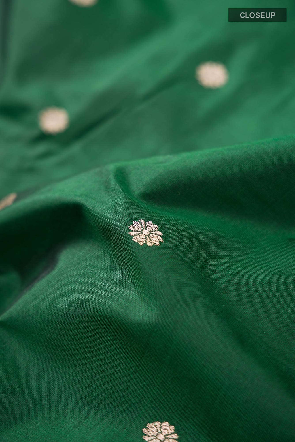 Green Banarasi Katan Silk Saree