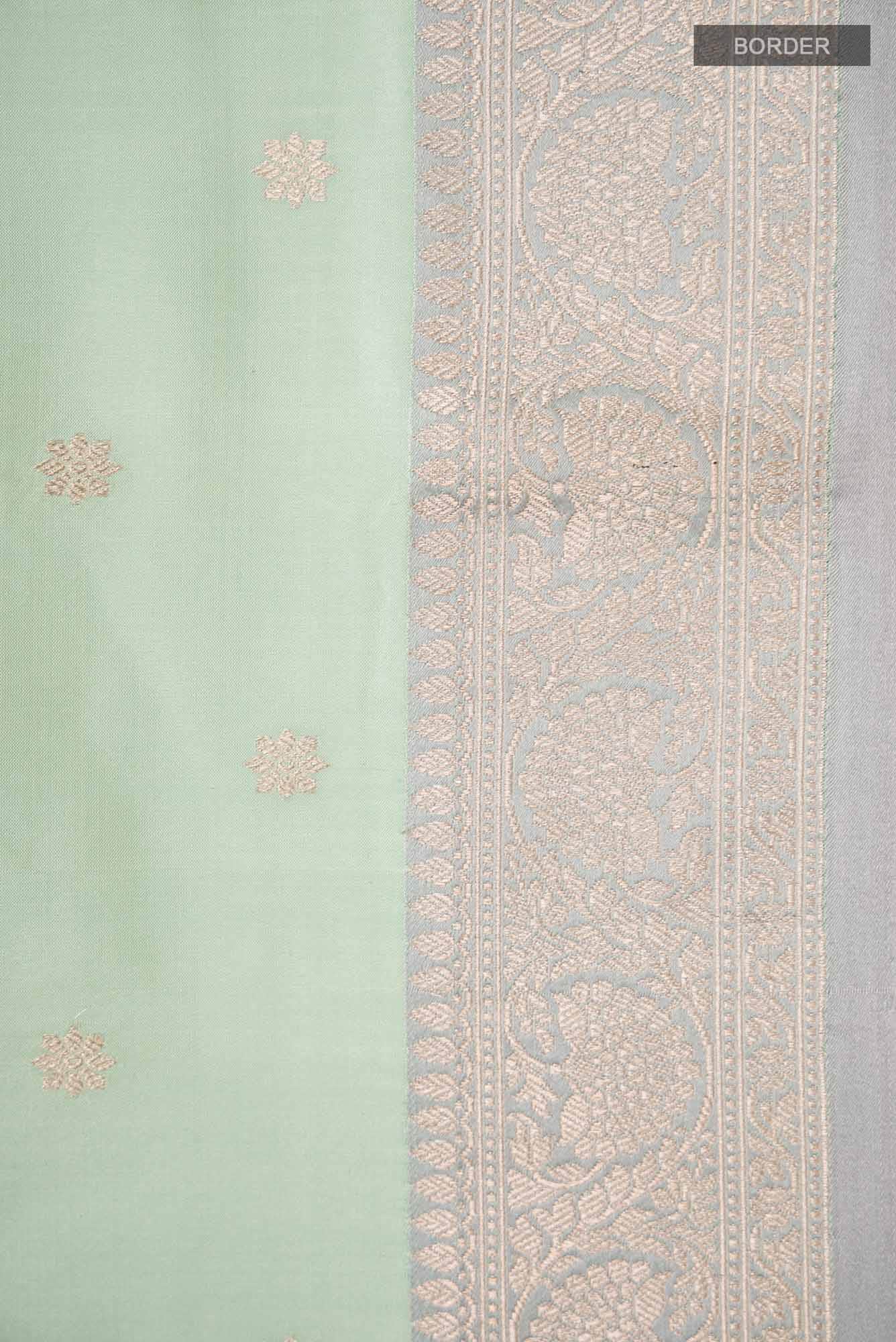 Green Banarasi Katan Silk Saree