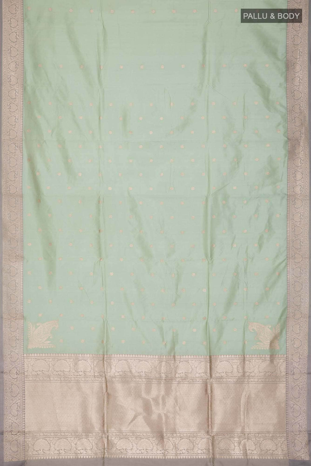 Green Banarasi Katan Silk Saree