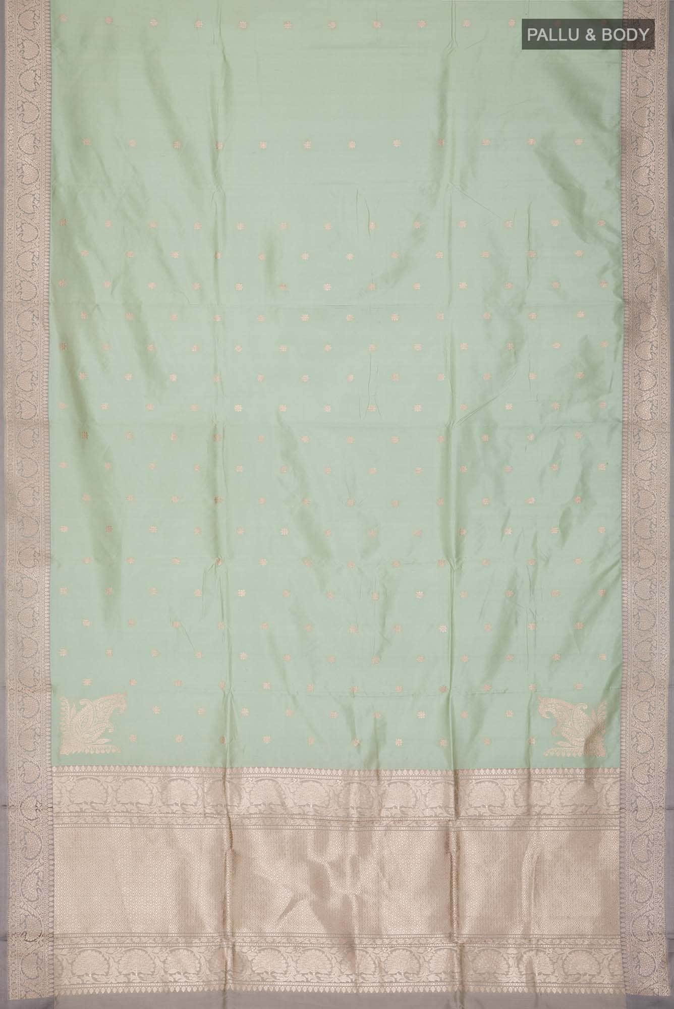Green Banarasi Katan Silk Saree