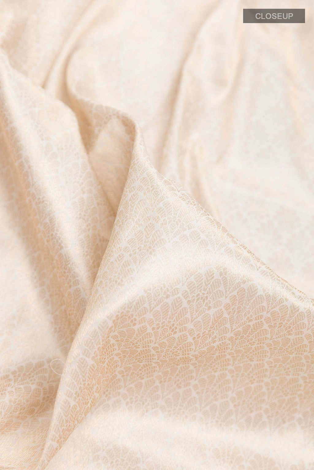 Off White Banarasi Silk Saree