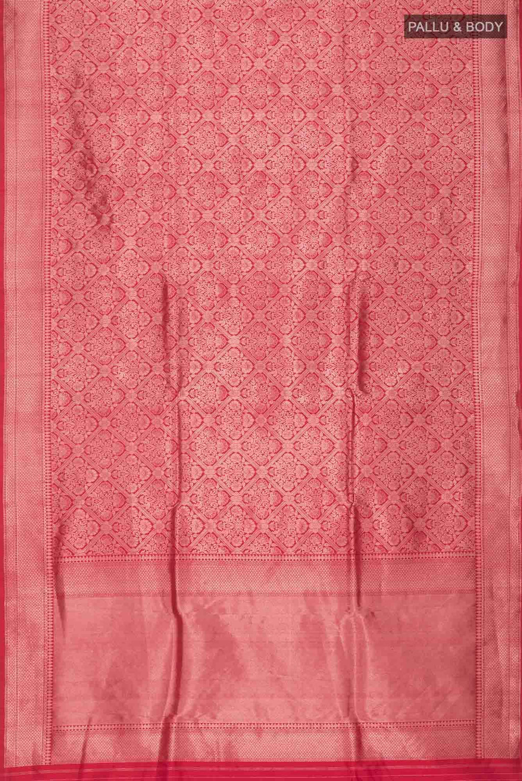 Red Banarasi Katan Silk Saree