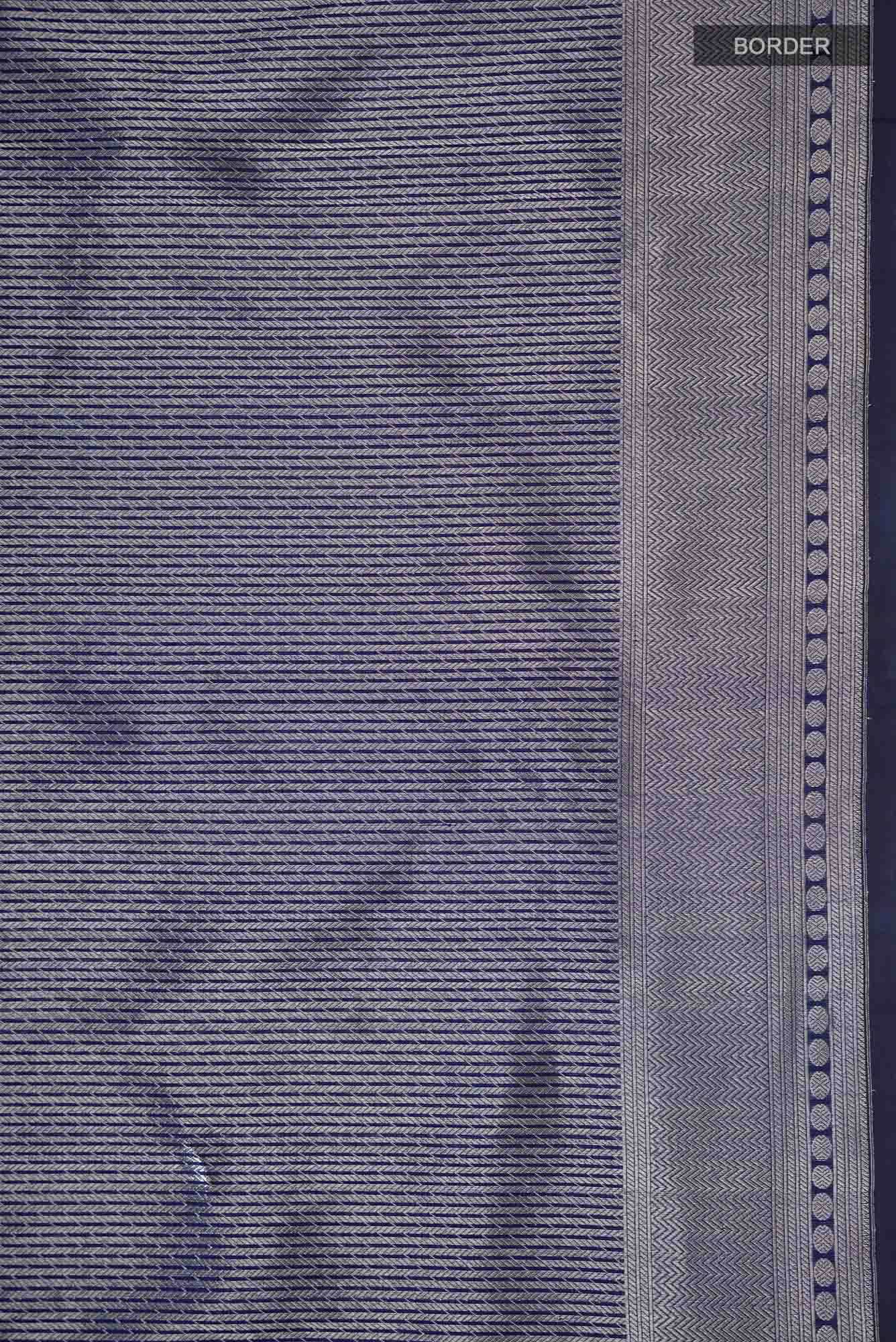 Blue Banarasi Katan Silk Saree