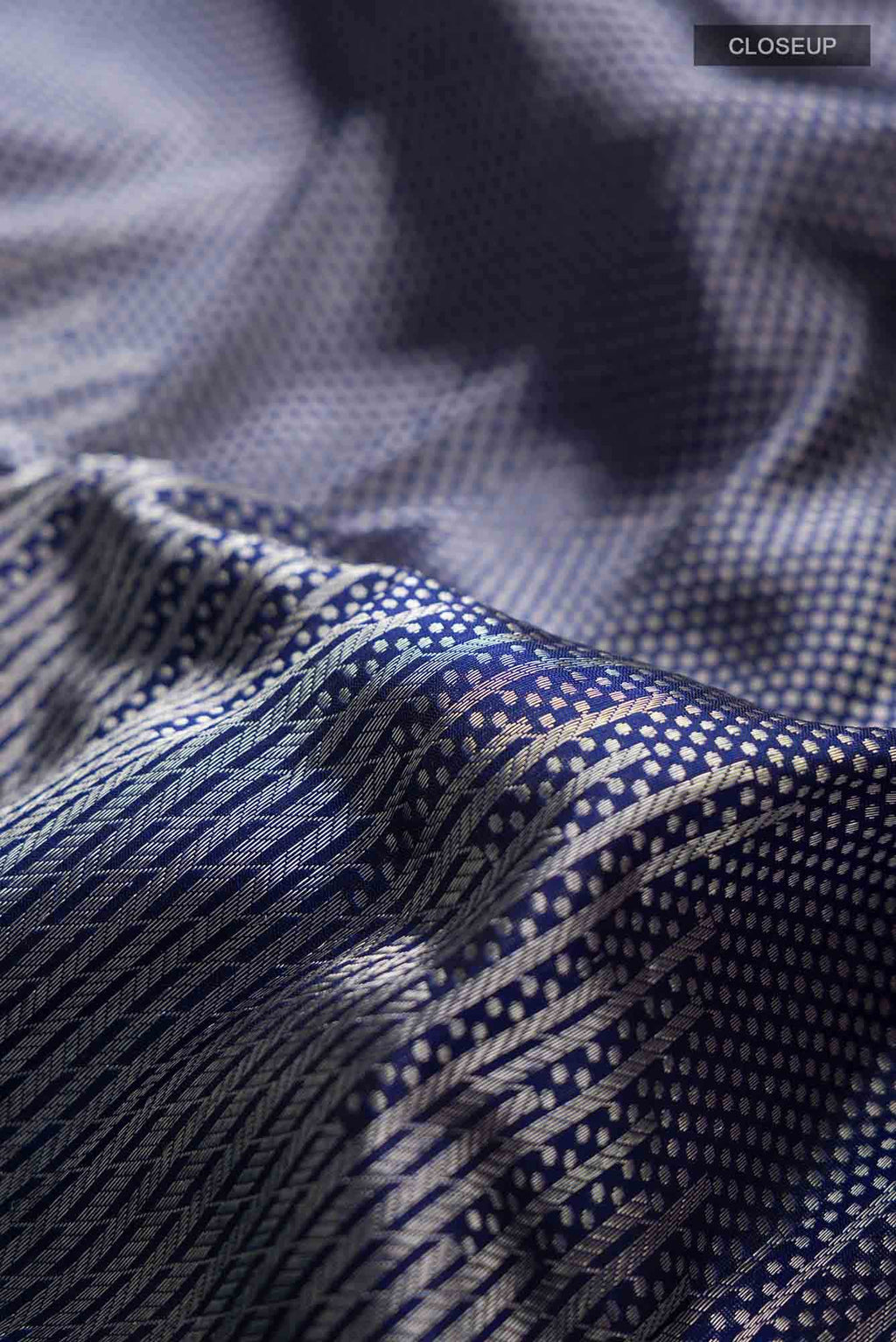 Blue Banarasi Katan Silk Saree