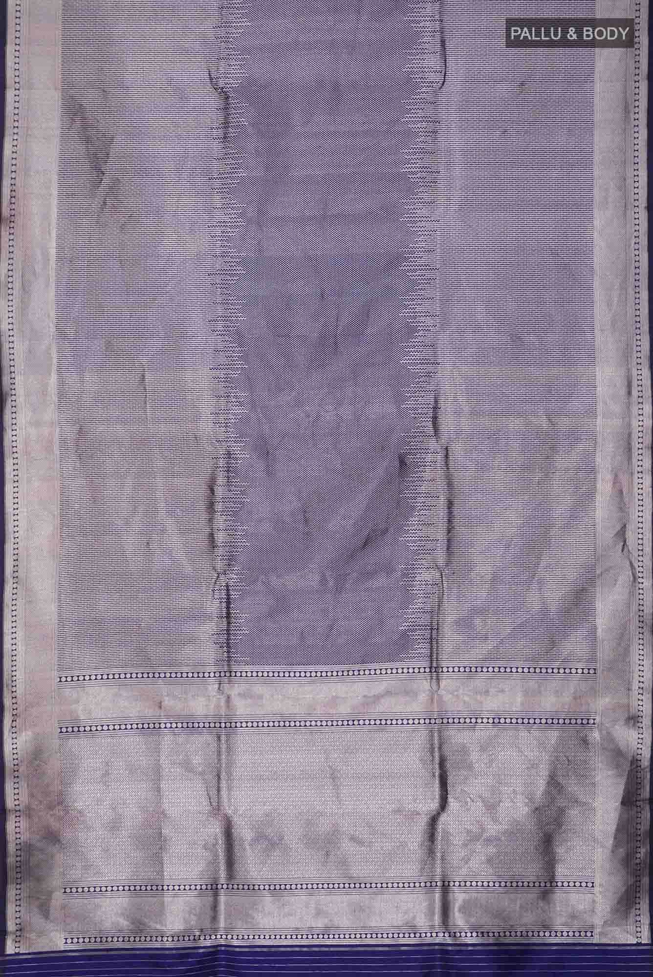 Blue Banarasi Katan Silk Saree