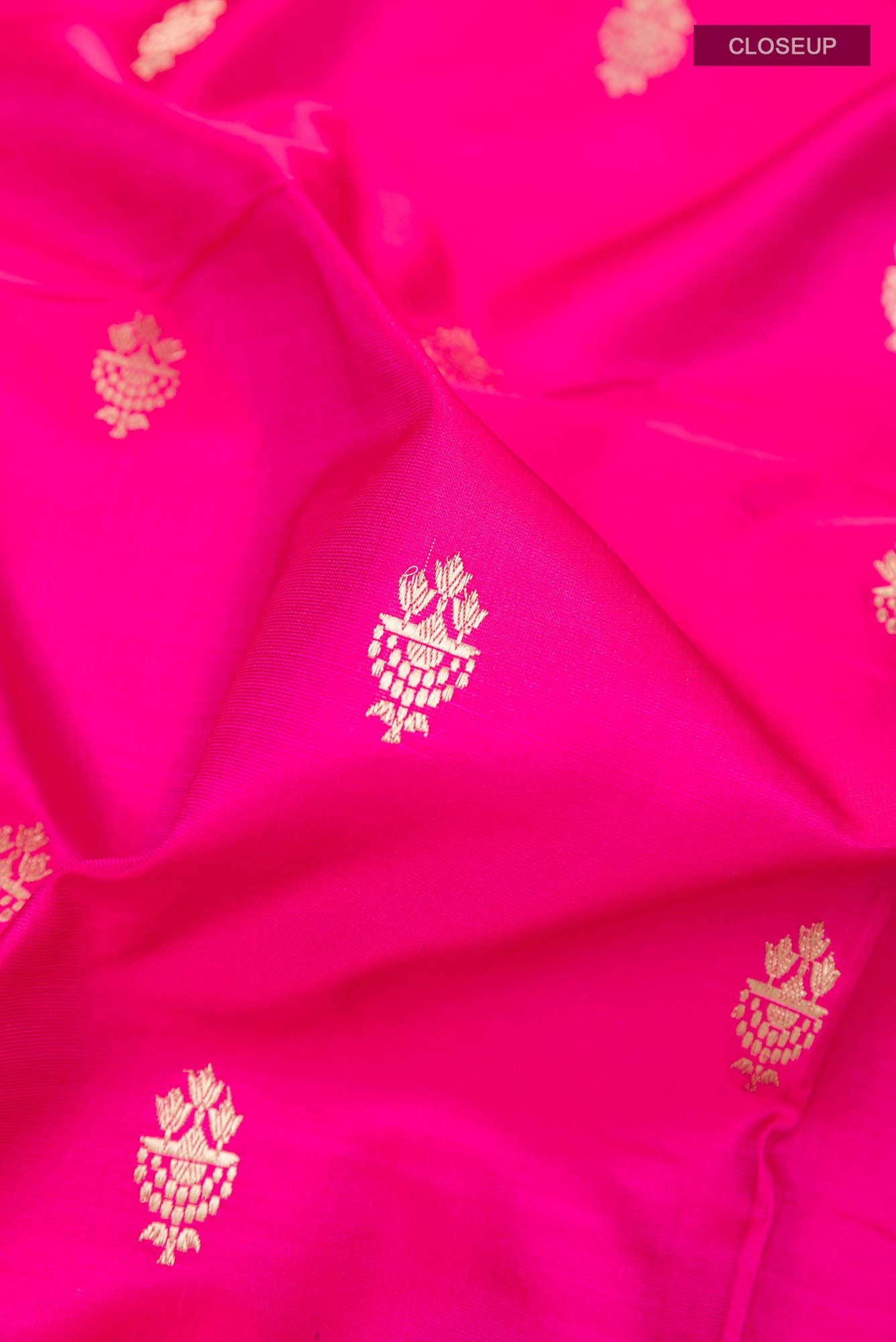 Pink Banarasi Katan Silk Saree