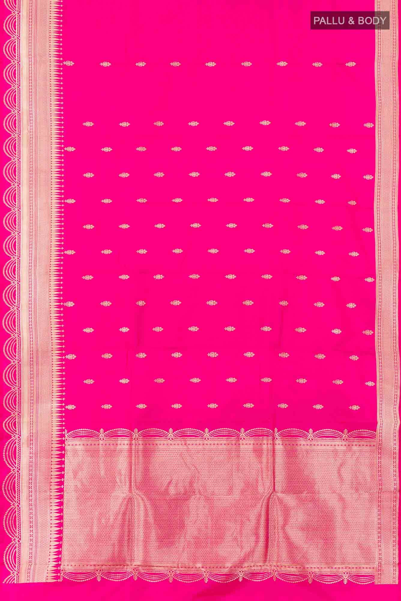 Pink Banarasi Katan Silk Saree