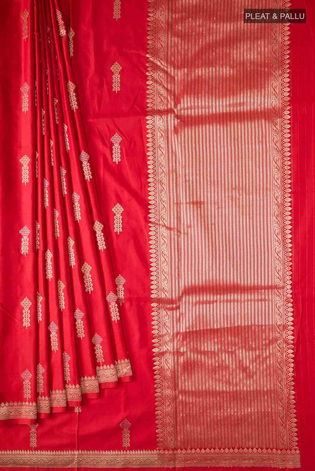 Red Banarasi Silk Saree