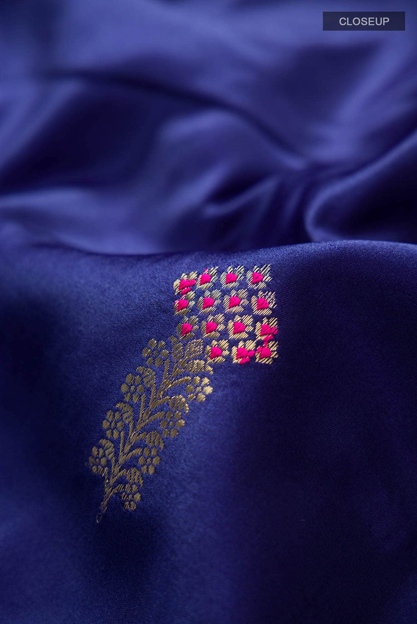 Blue Banarasi Silk Saree