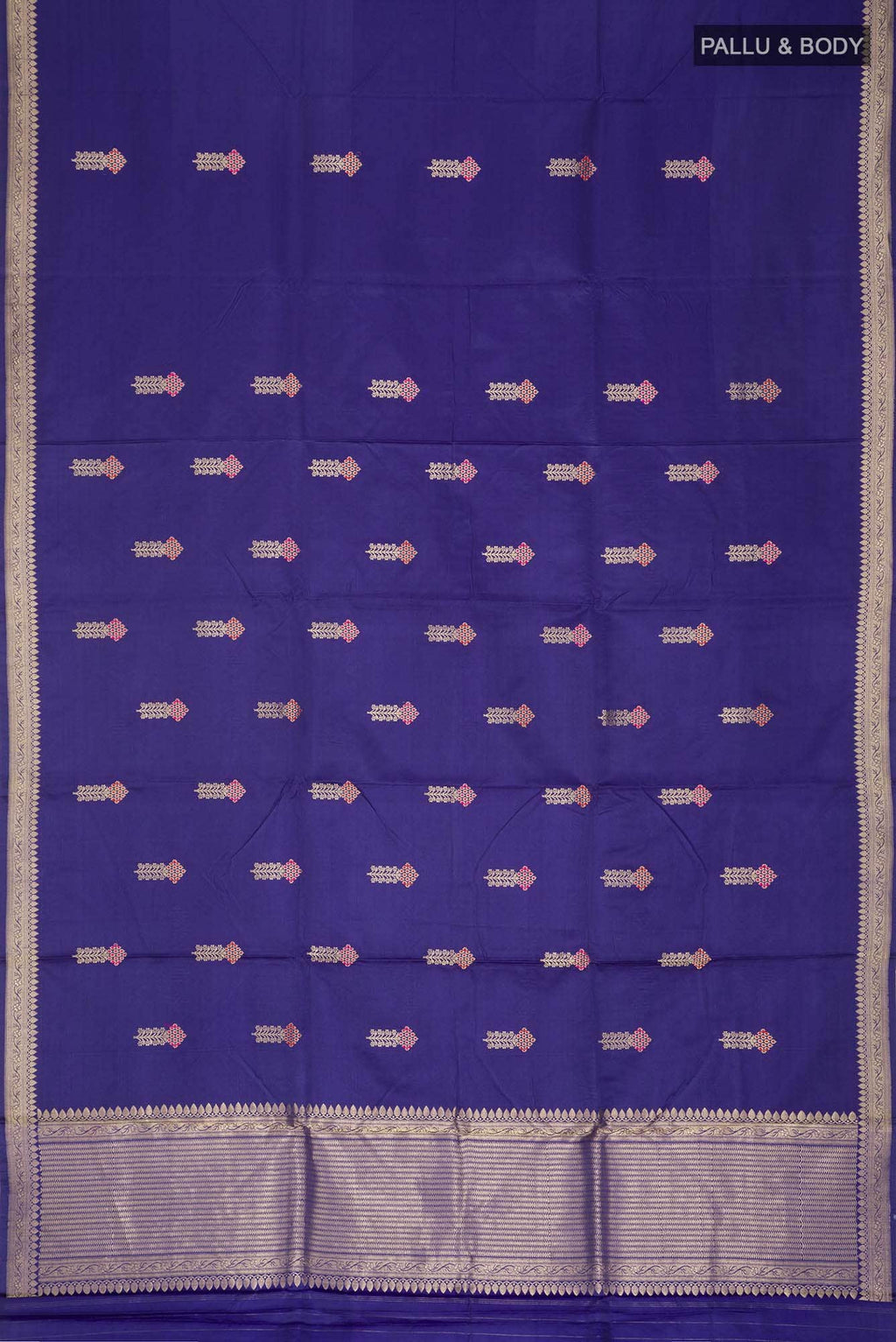Blue Banarasi Silk Saree
