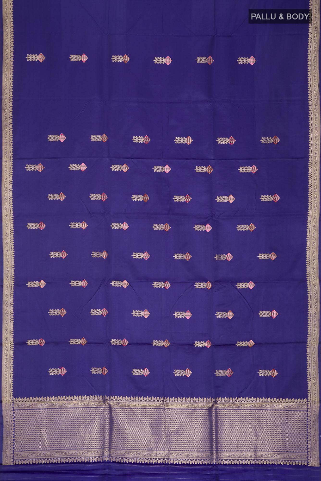 Blue Banarasi Silk Saree