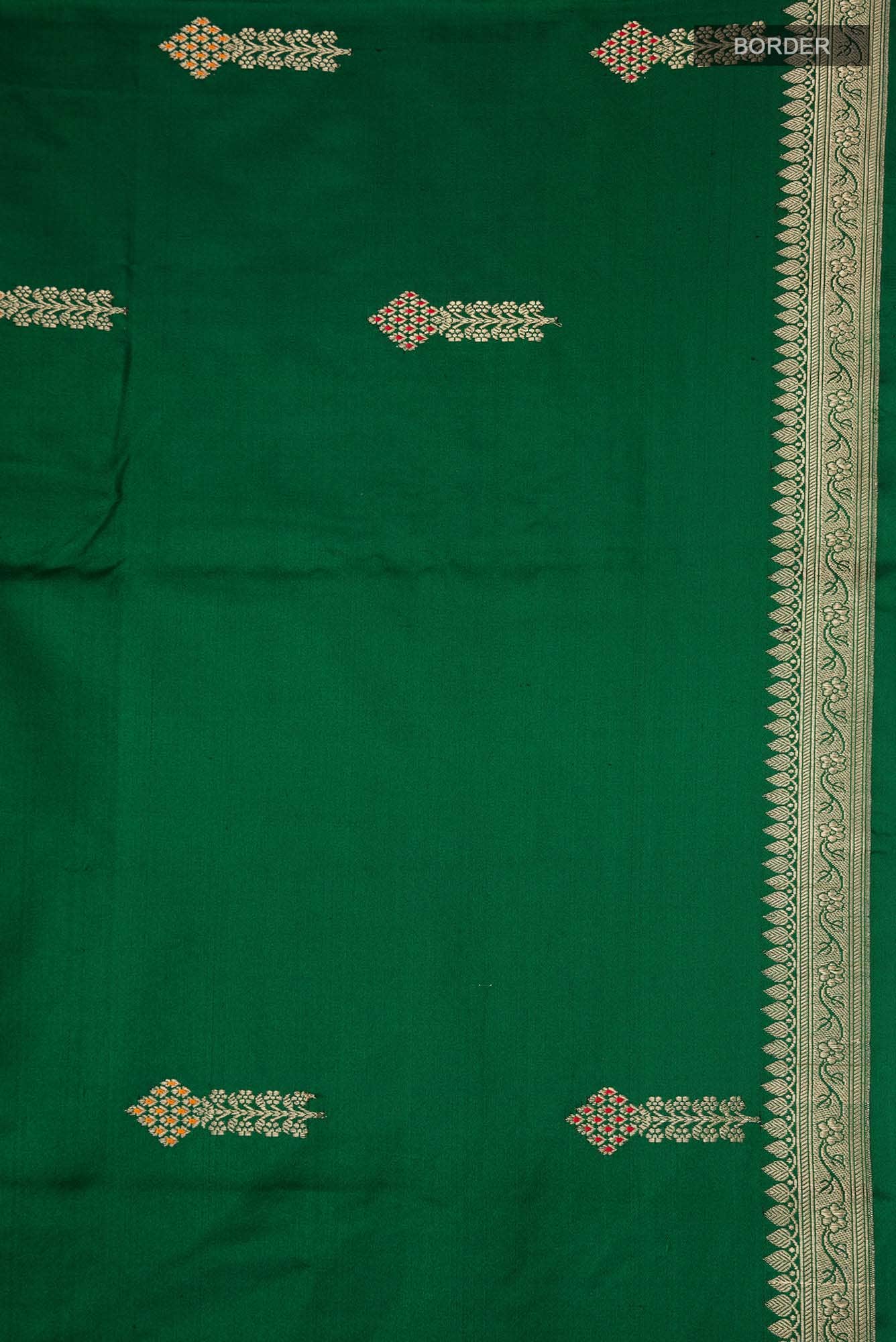 Green Banarasi Silk Saree