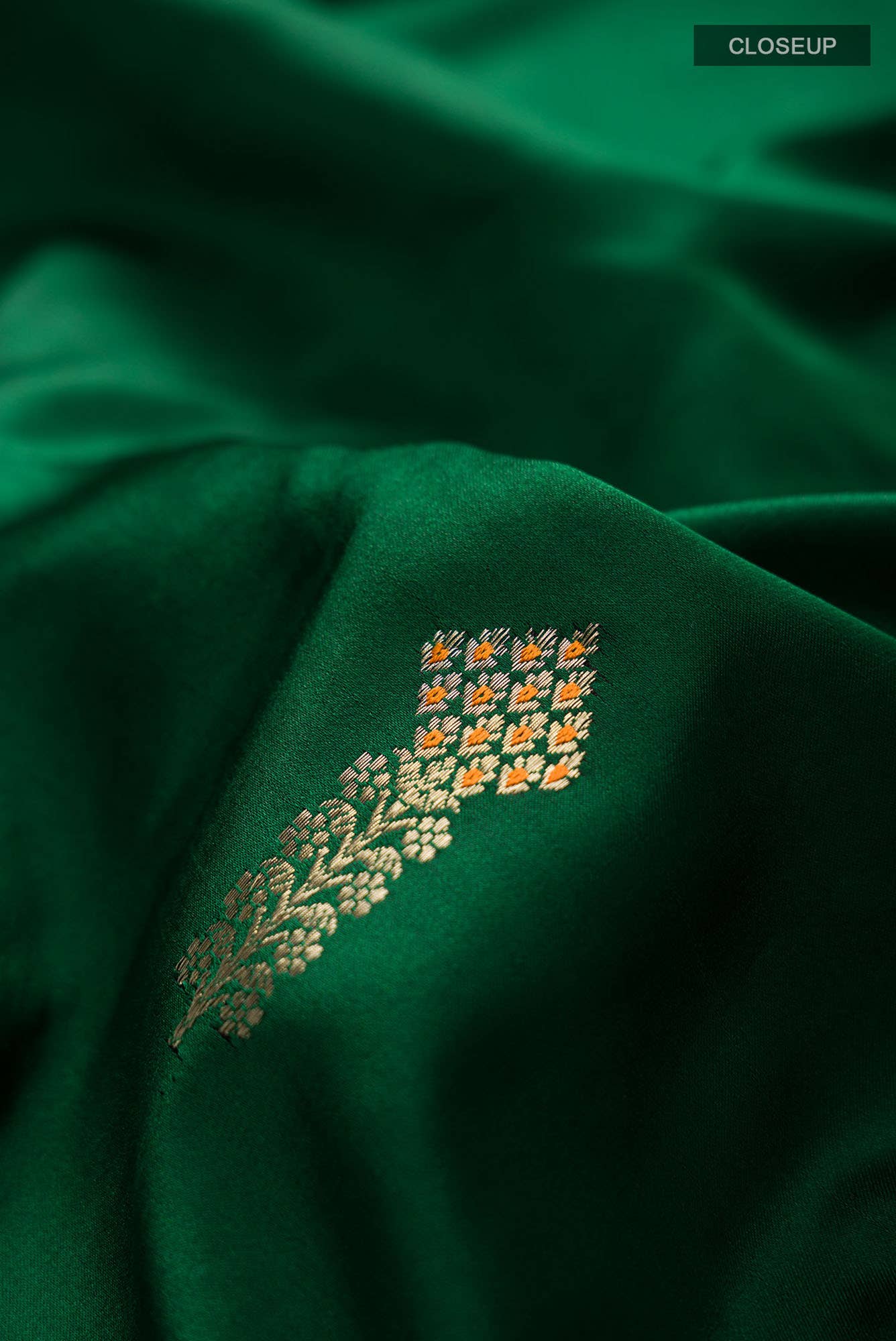 Green Banarasi Silk Saree