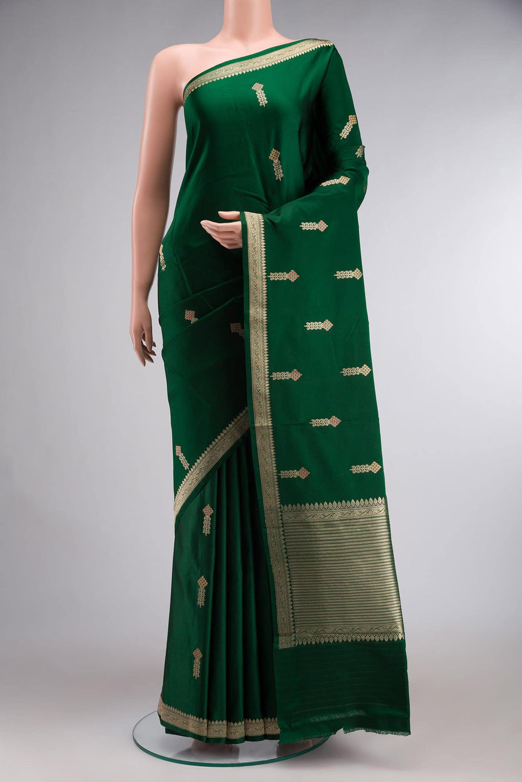 Green Banarasi Silk Saree
