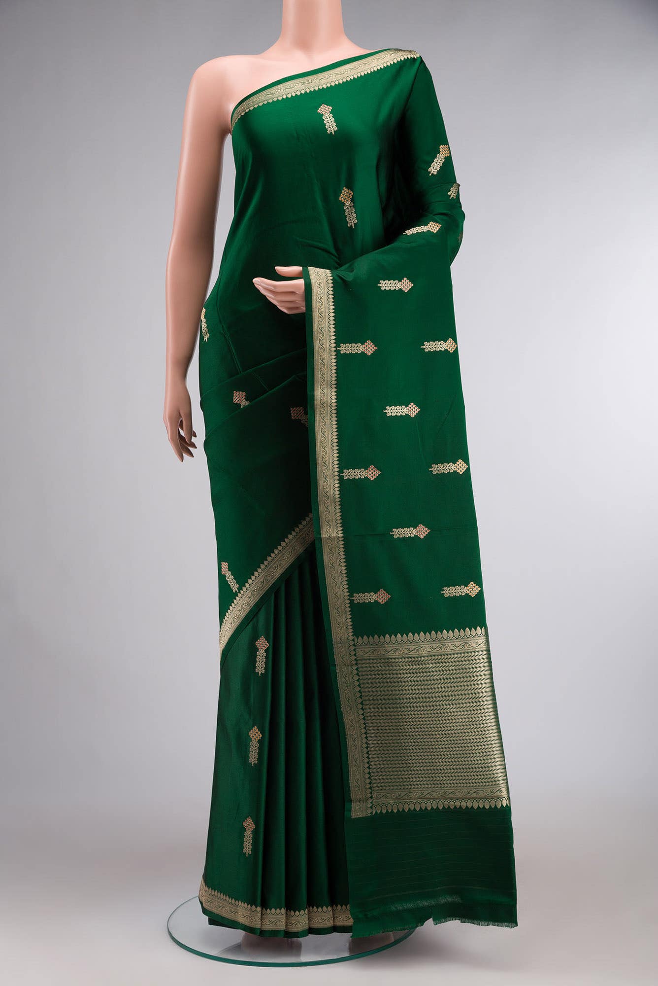 Green Banarasi Silk Saree
