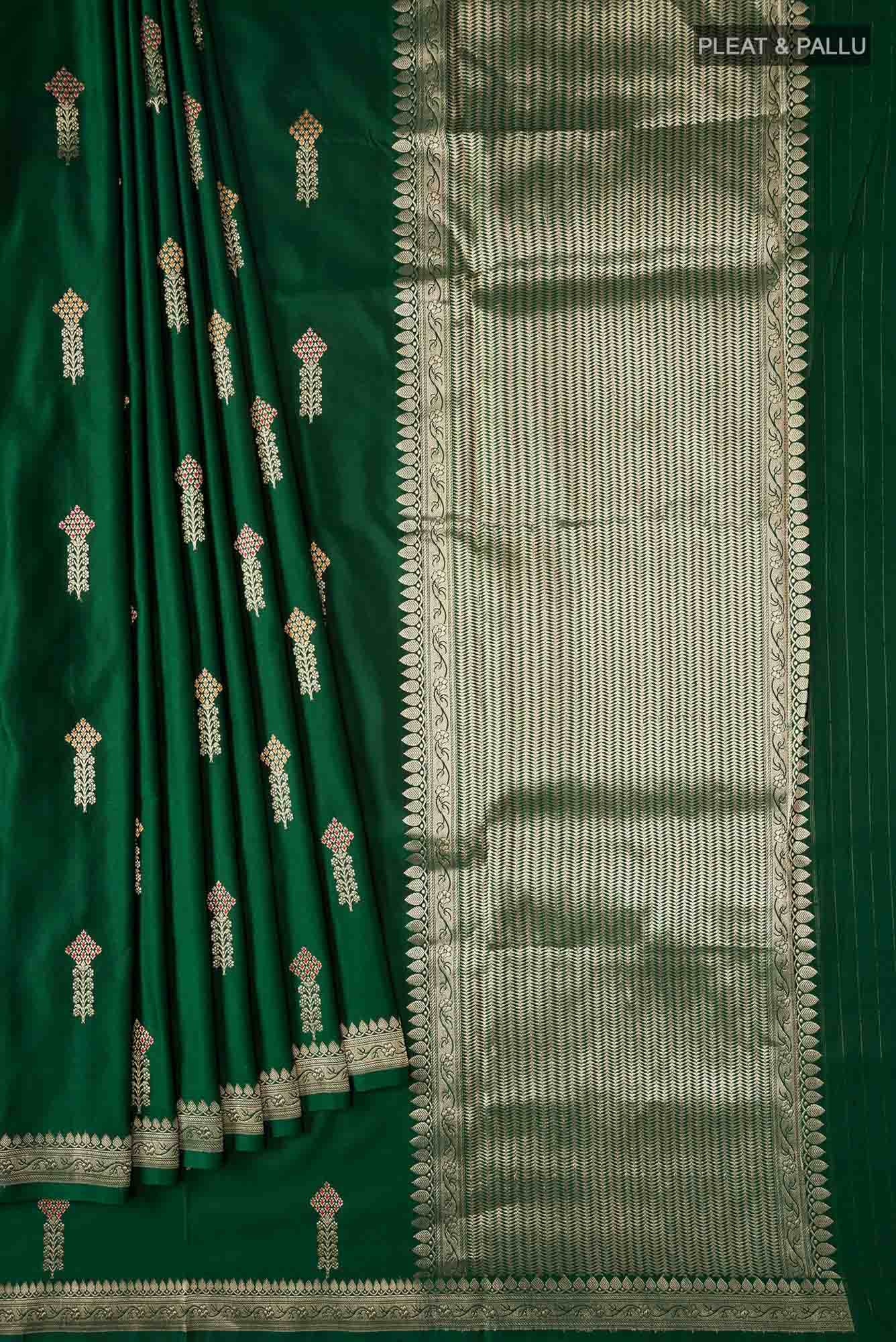Green Banarasi Silk Saree