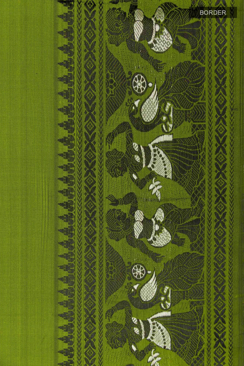 Green Baluchari Silk Saree