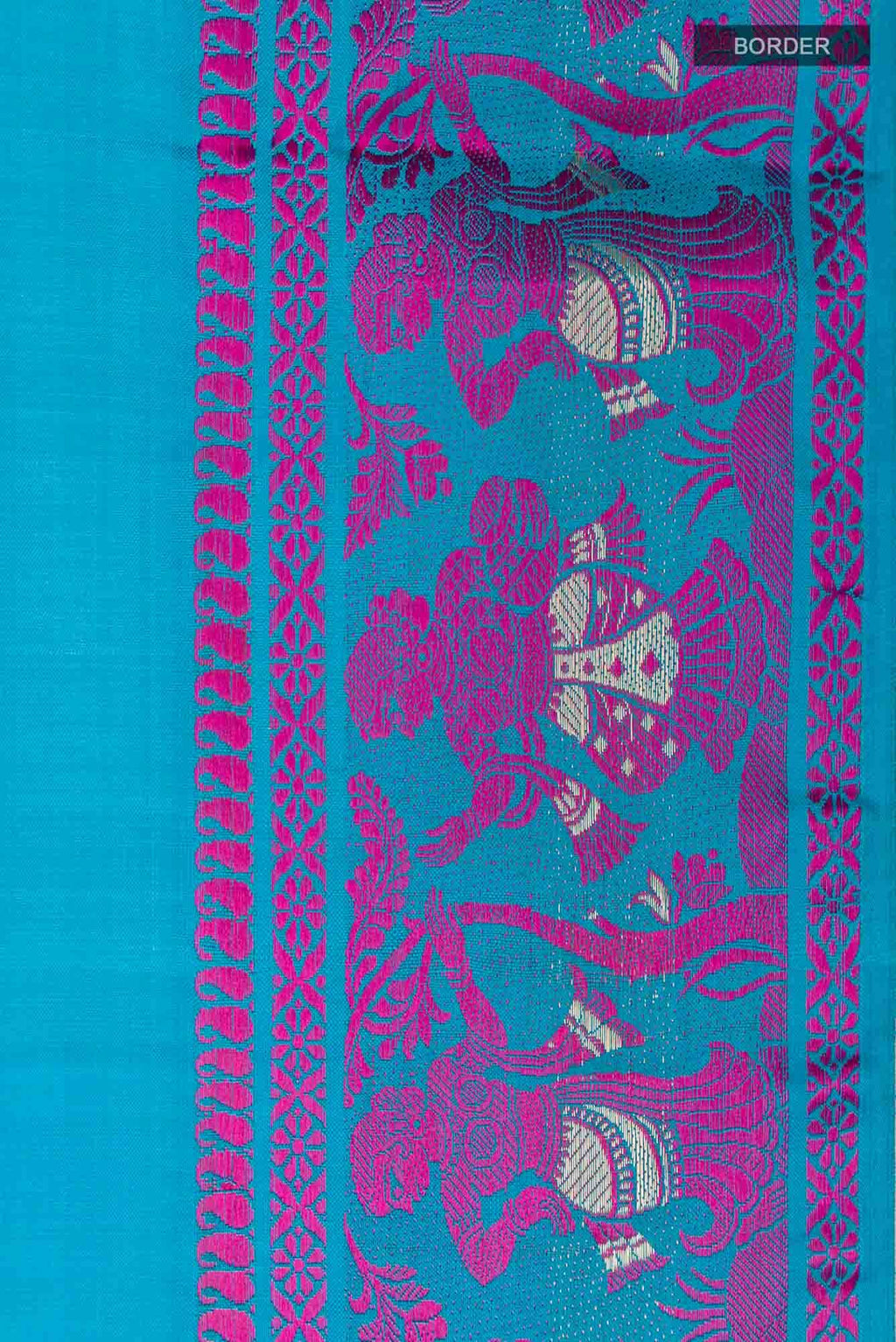 Blue Baluchari Silk Saree