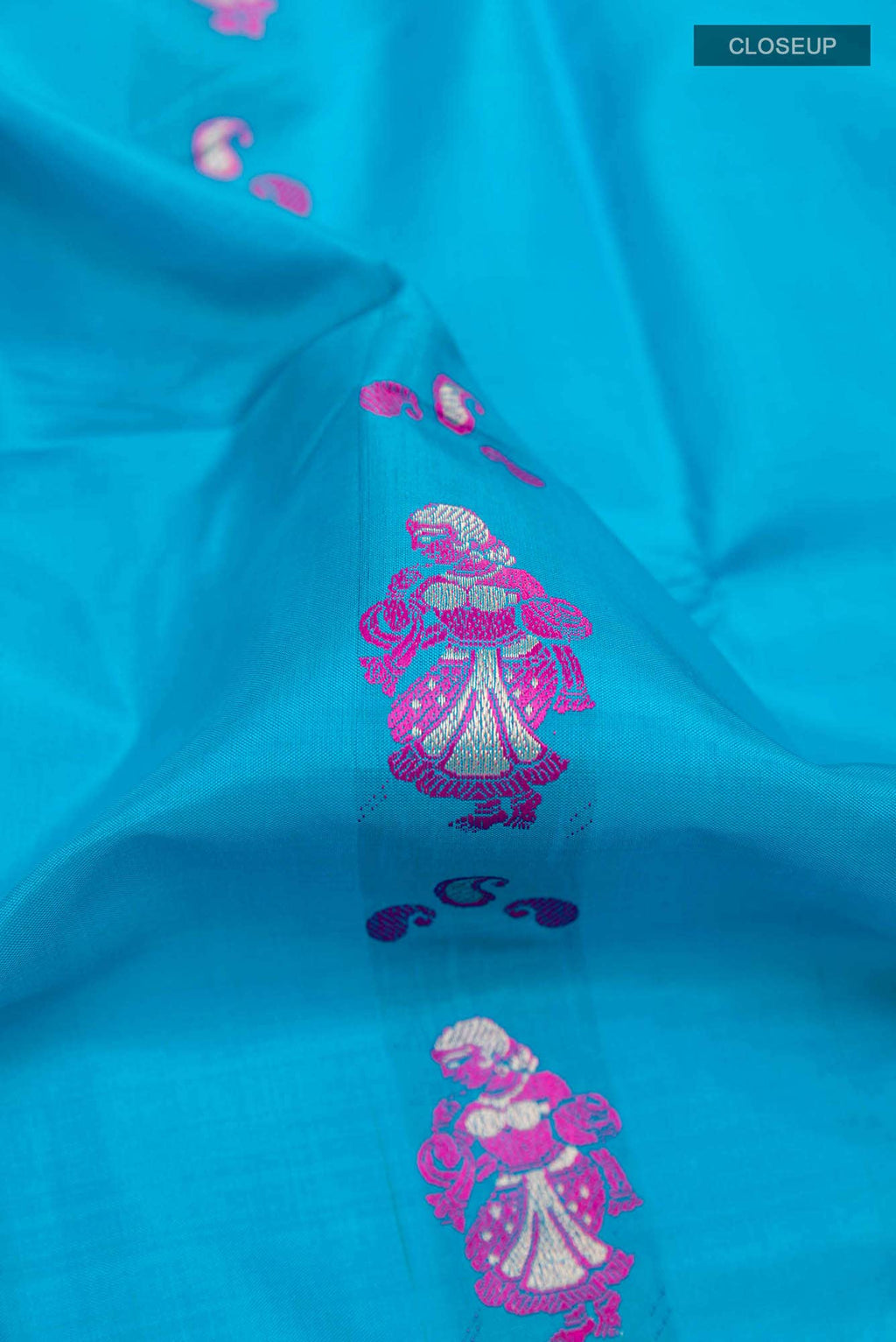Blue Baluchari Silk Saree