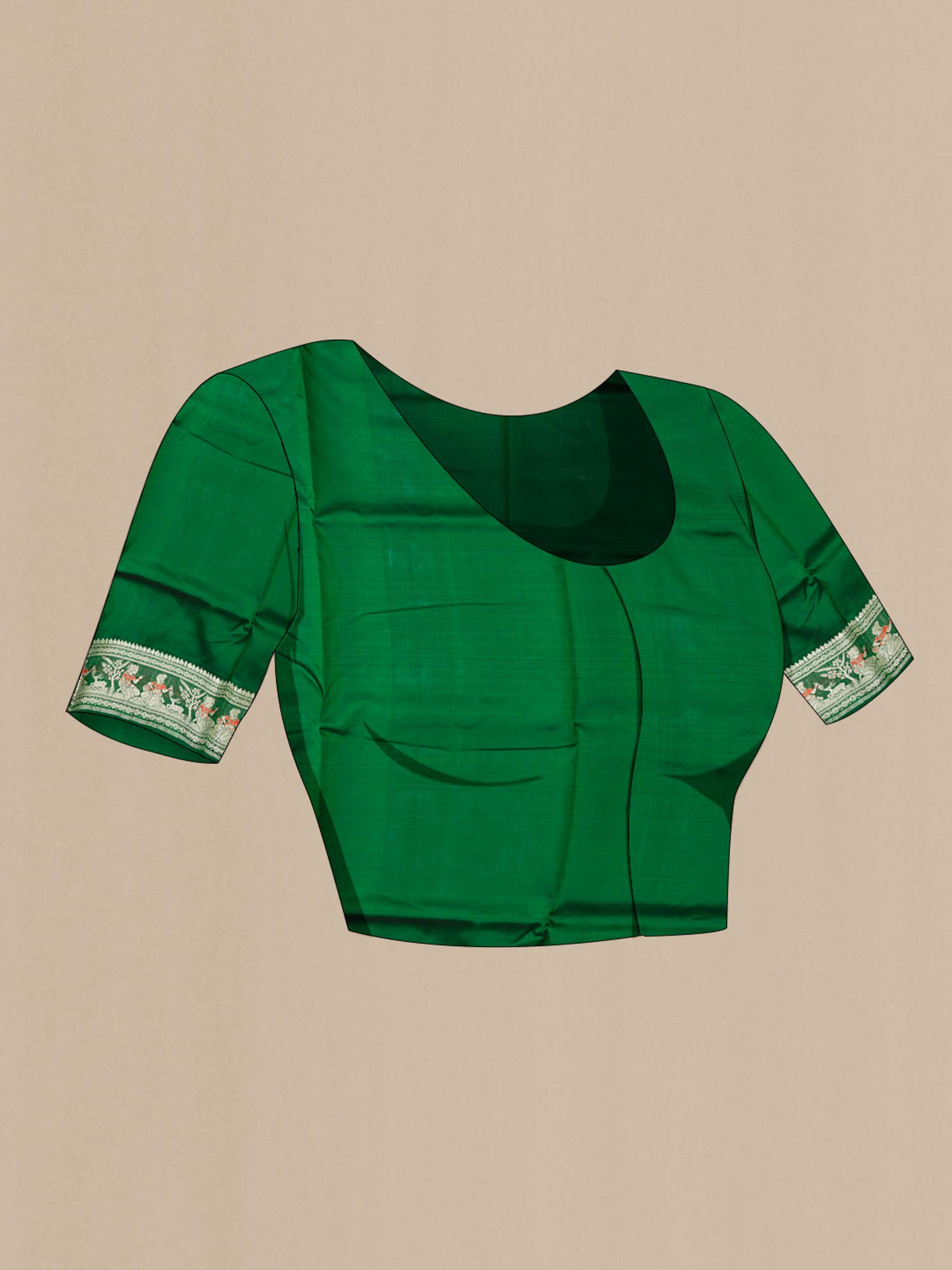 Green Baluchari Silk Saree