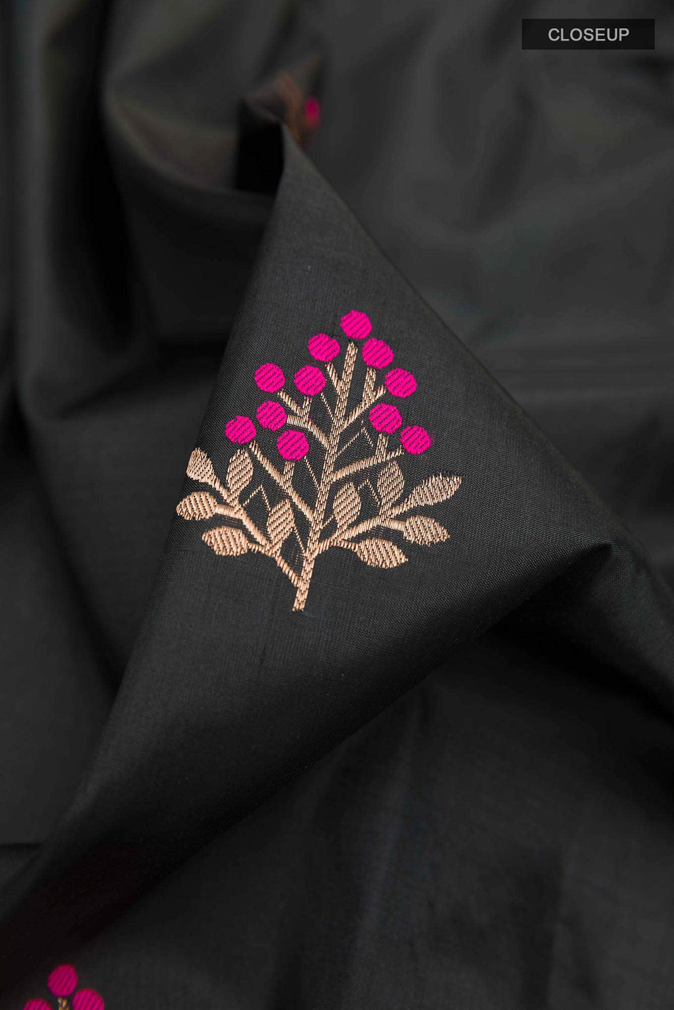 Black Soft Silk Saree