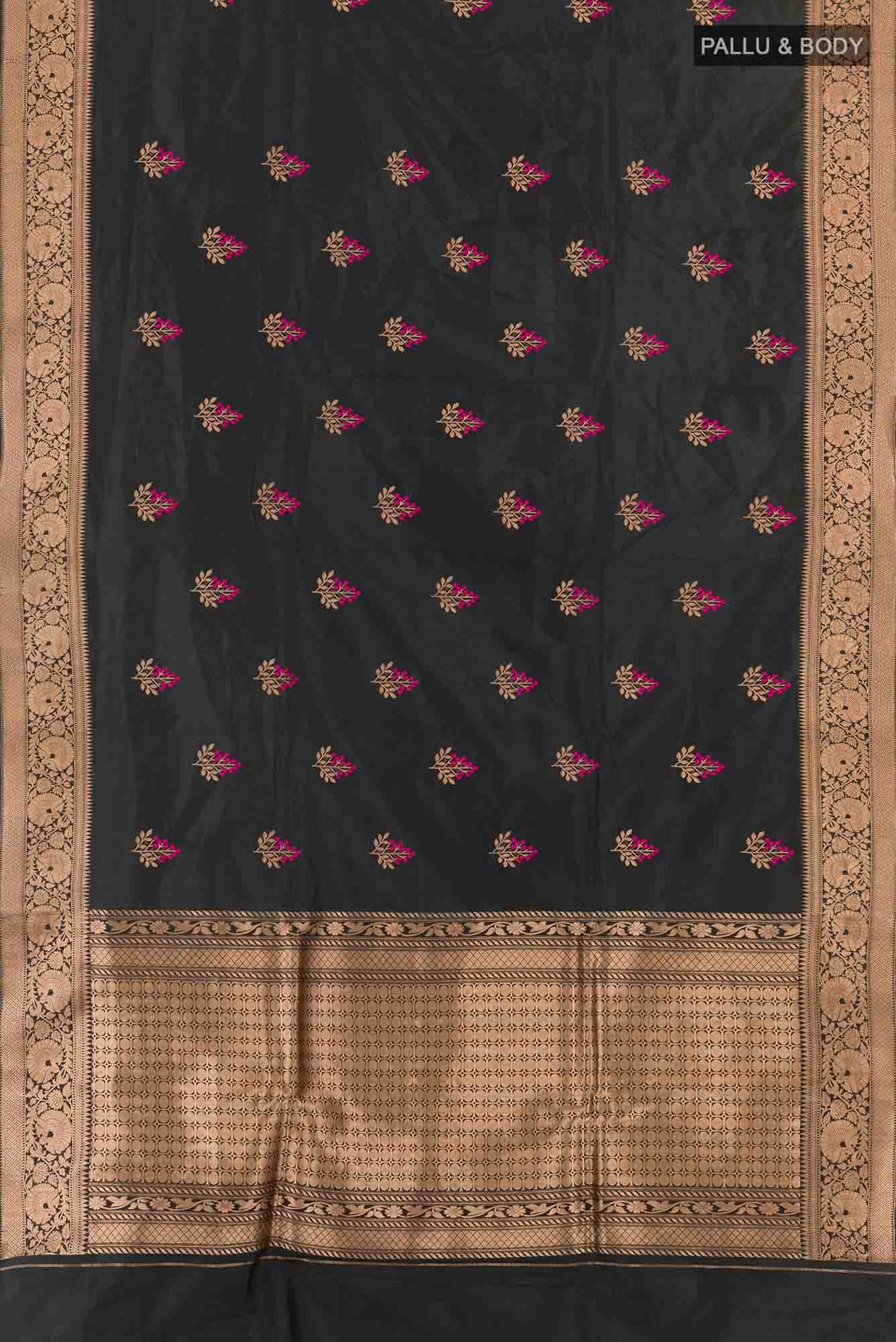 Black Soft Silk Saree
