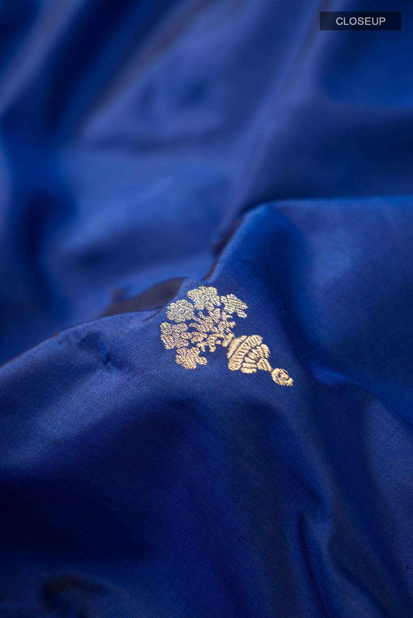 Blue Banarasi Katan Silk Saree
