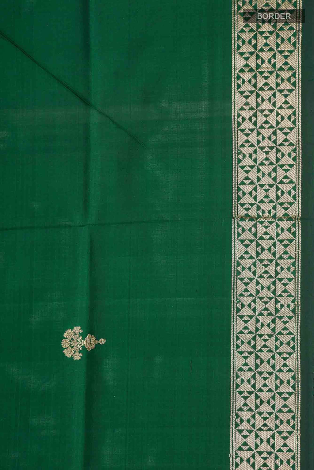Green Banarasi Katan Silk Saree