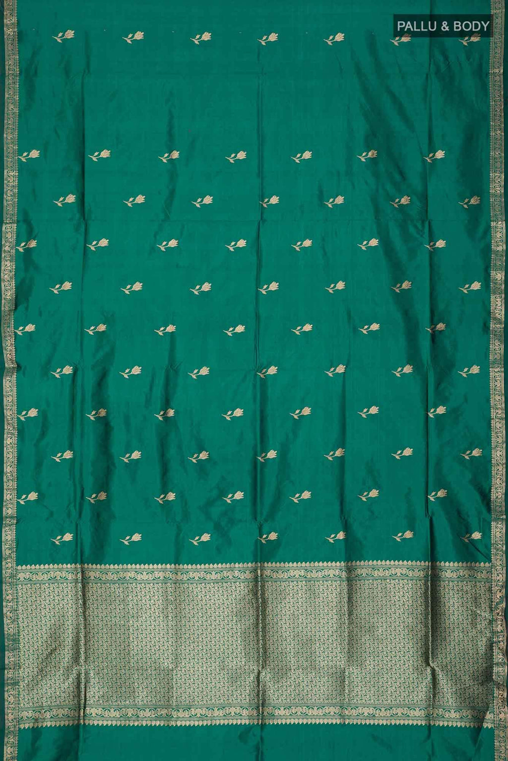 Green Banarasi Katan Silk Saree