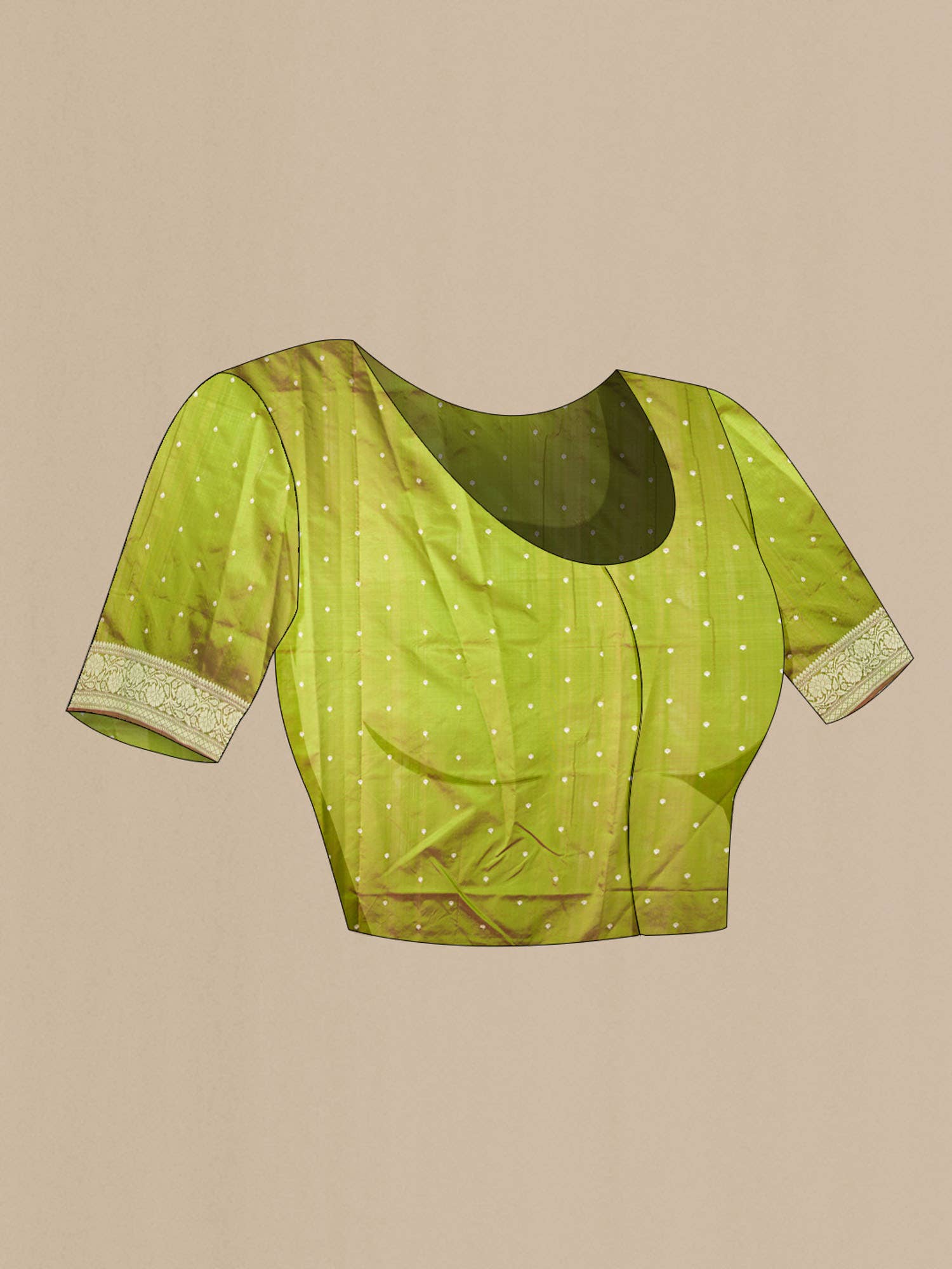 Green Banarasi Katan Silk Saree