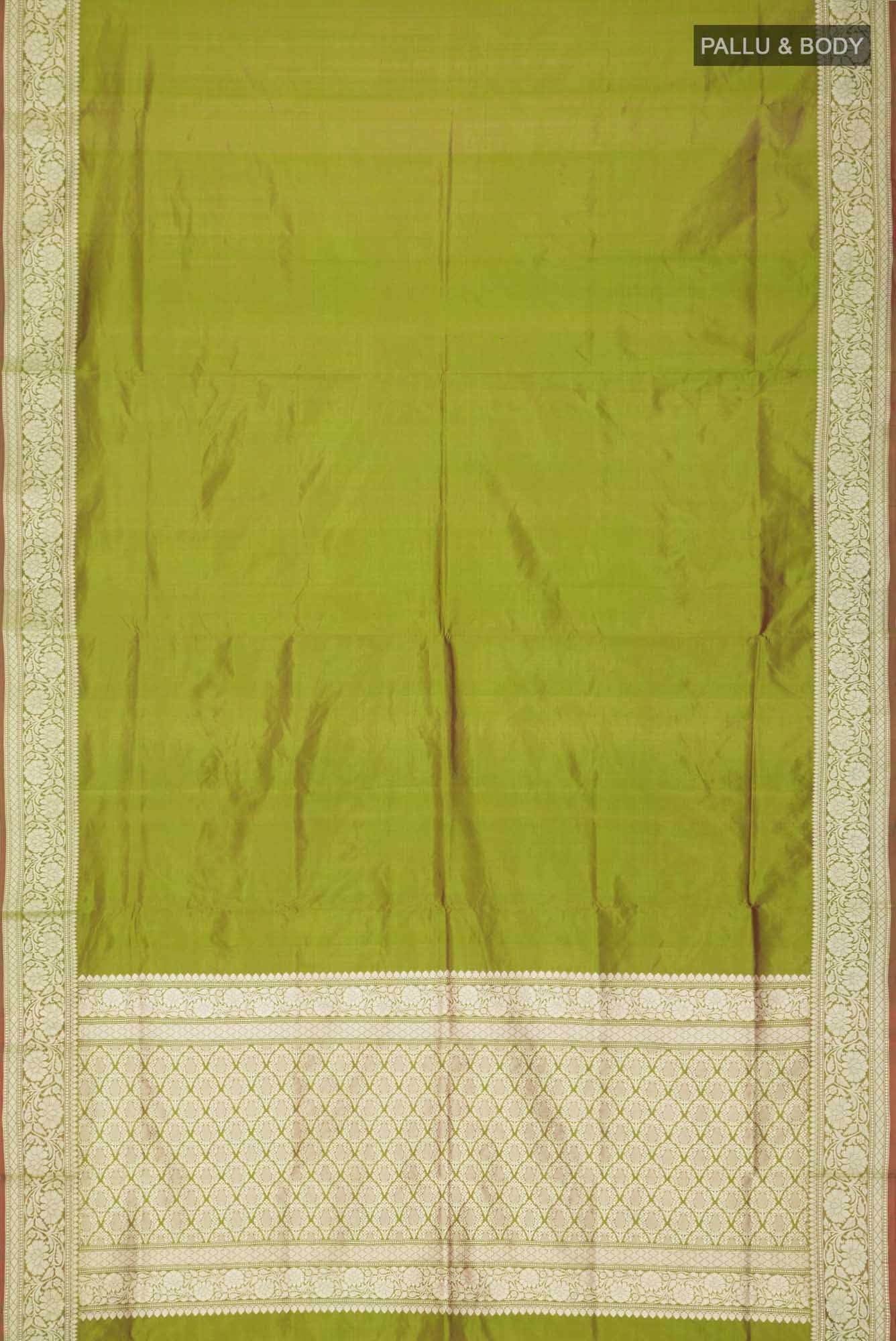 Green Banarasi Katan Silk Saree