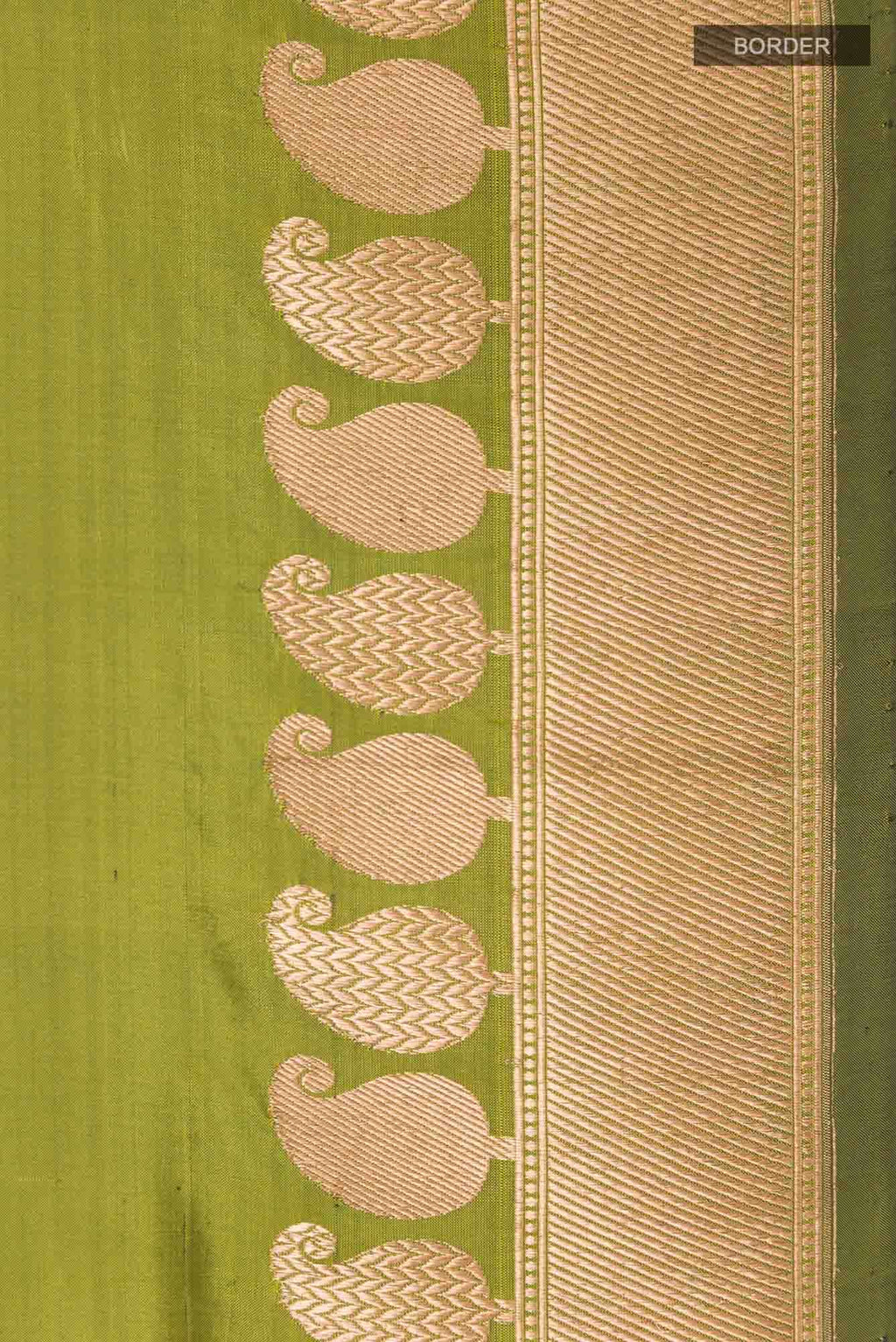 Green Banarasi Katan Silk Saree