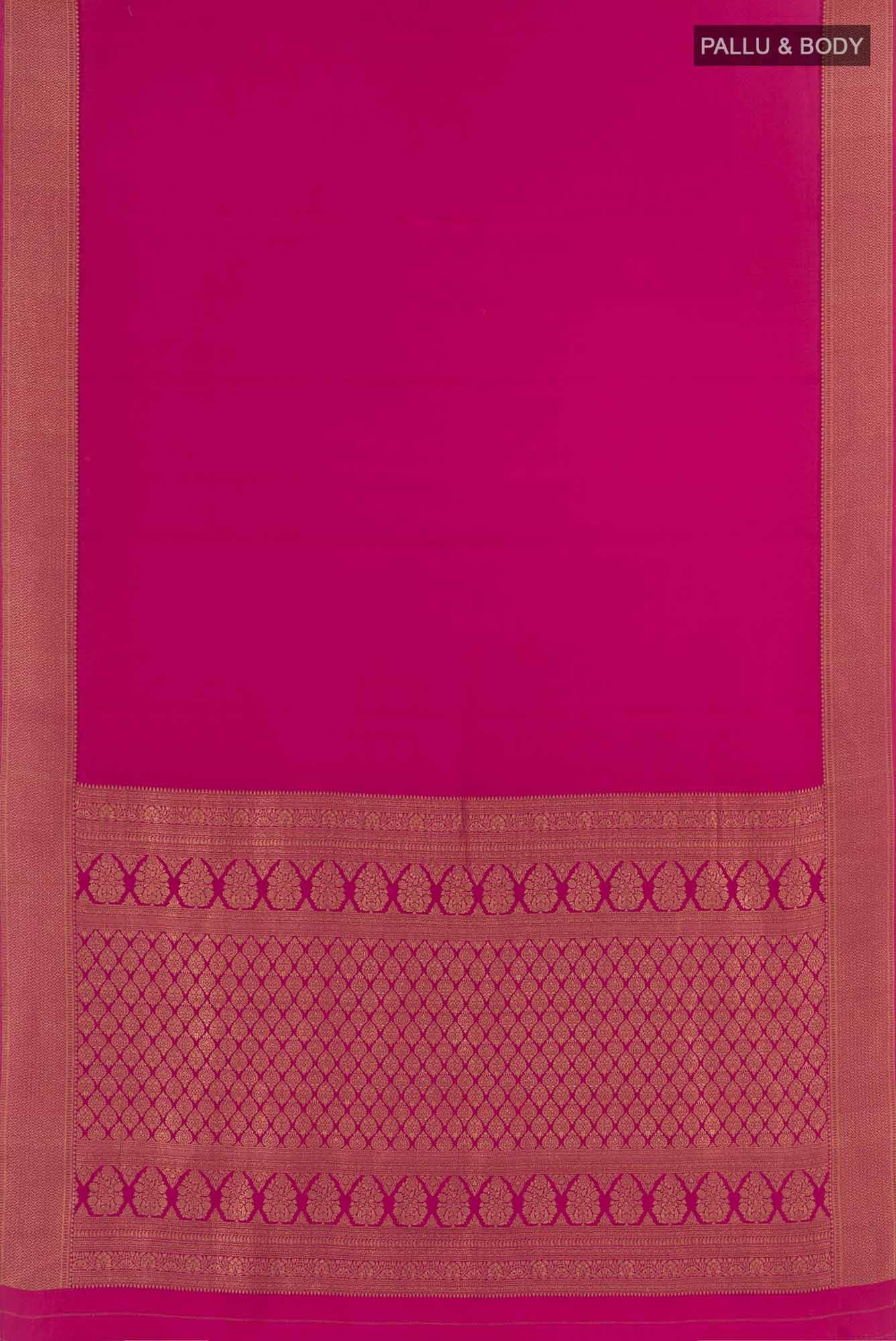 Dark Pink Crepe Saree