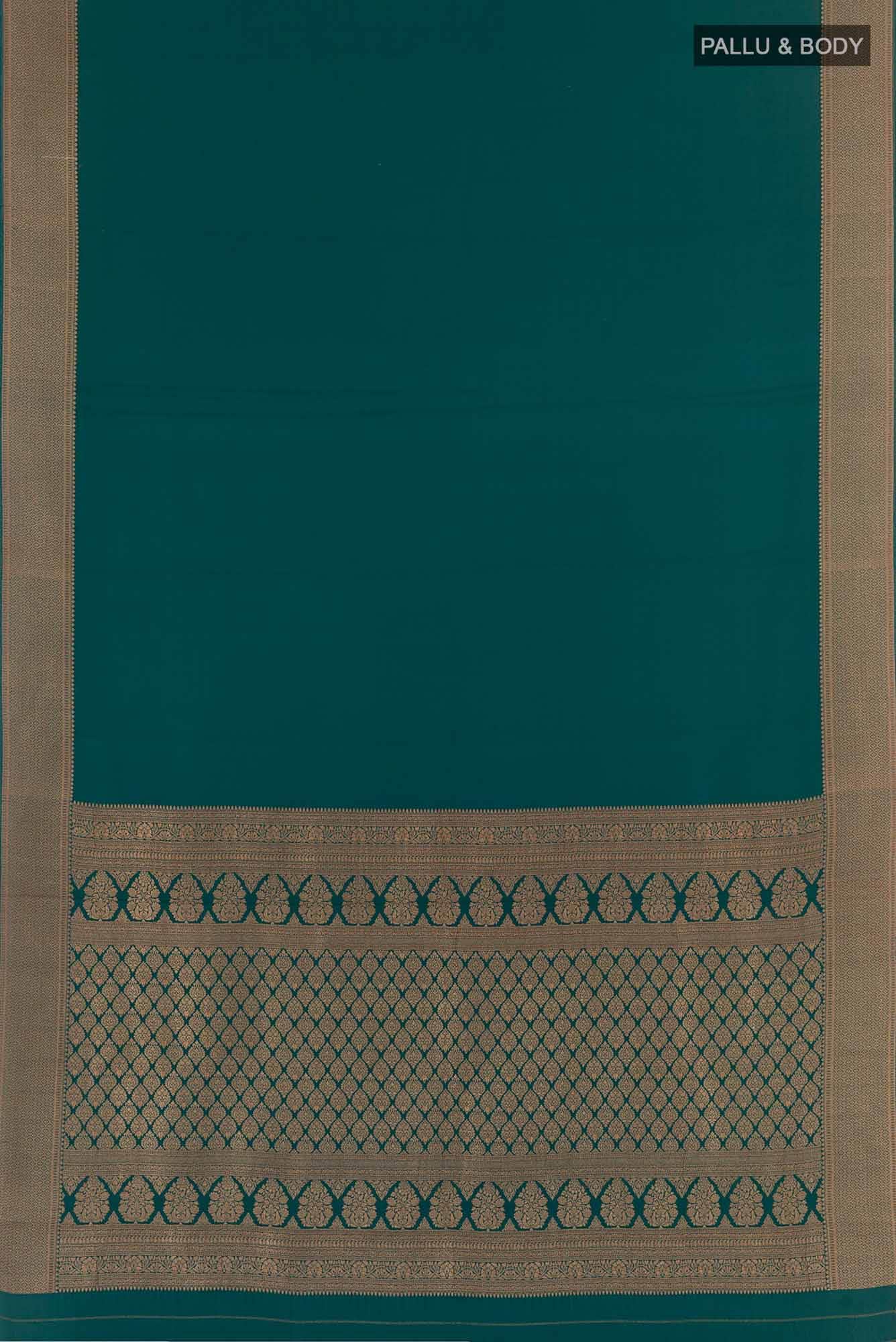 Green Crepe Saree