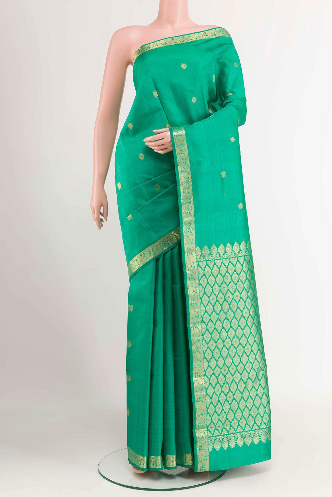 Green Kanchipuram Silk Saree