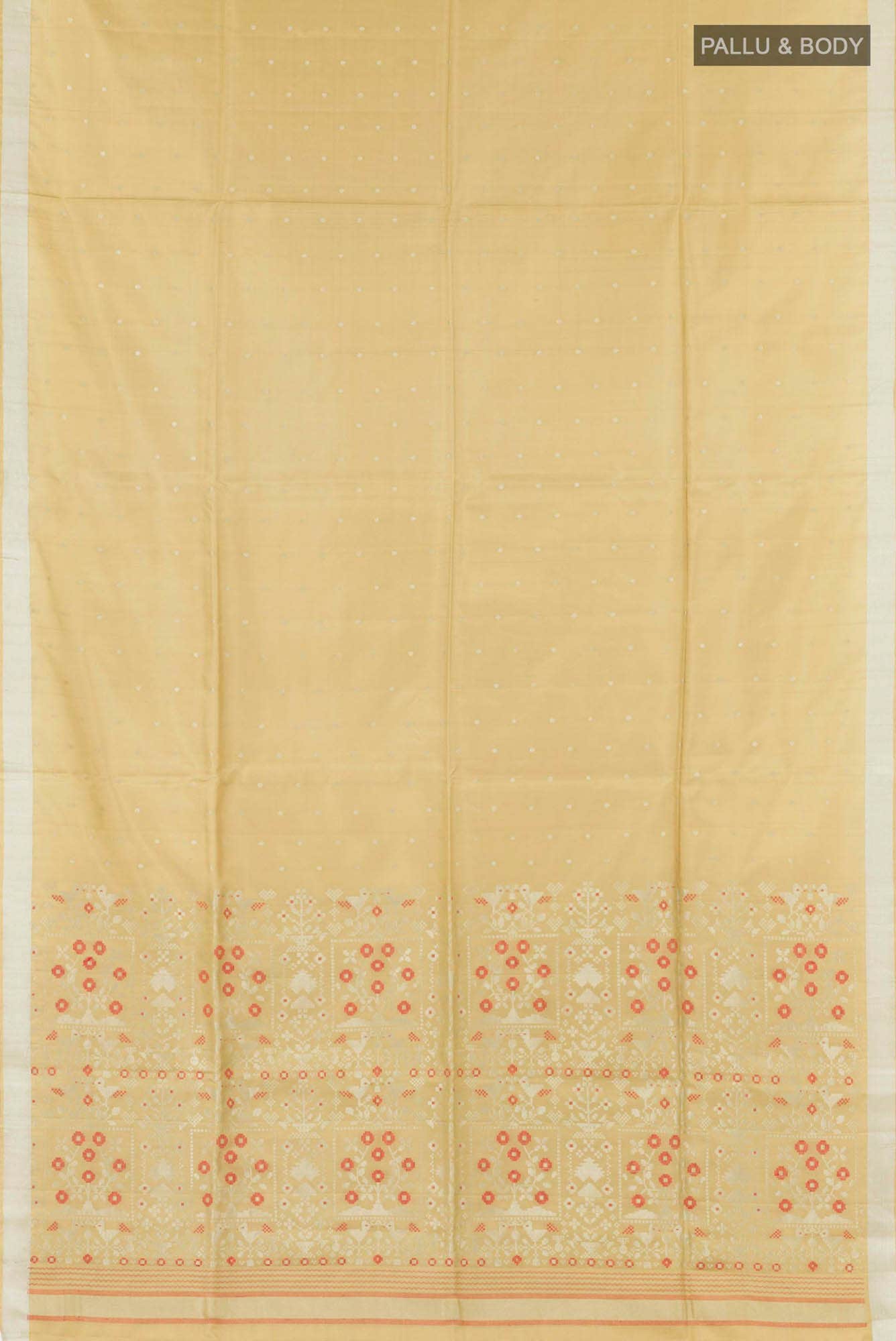 Beige Soft Silk Saree