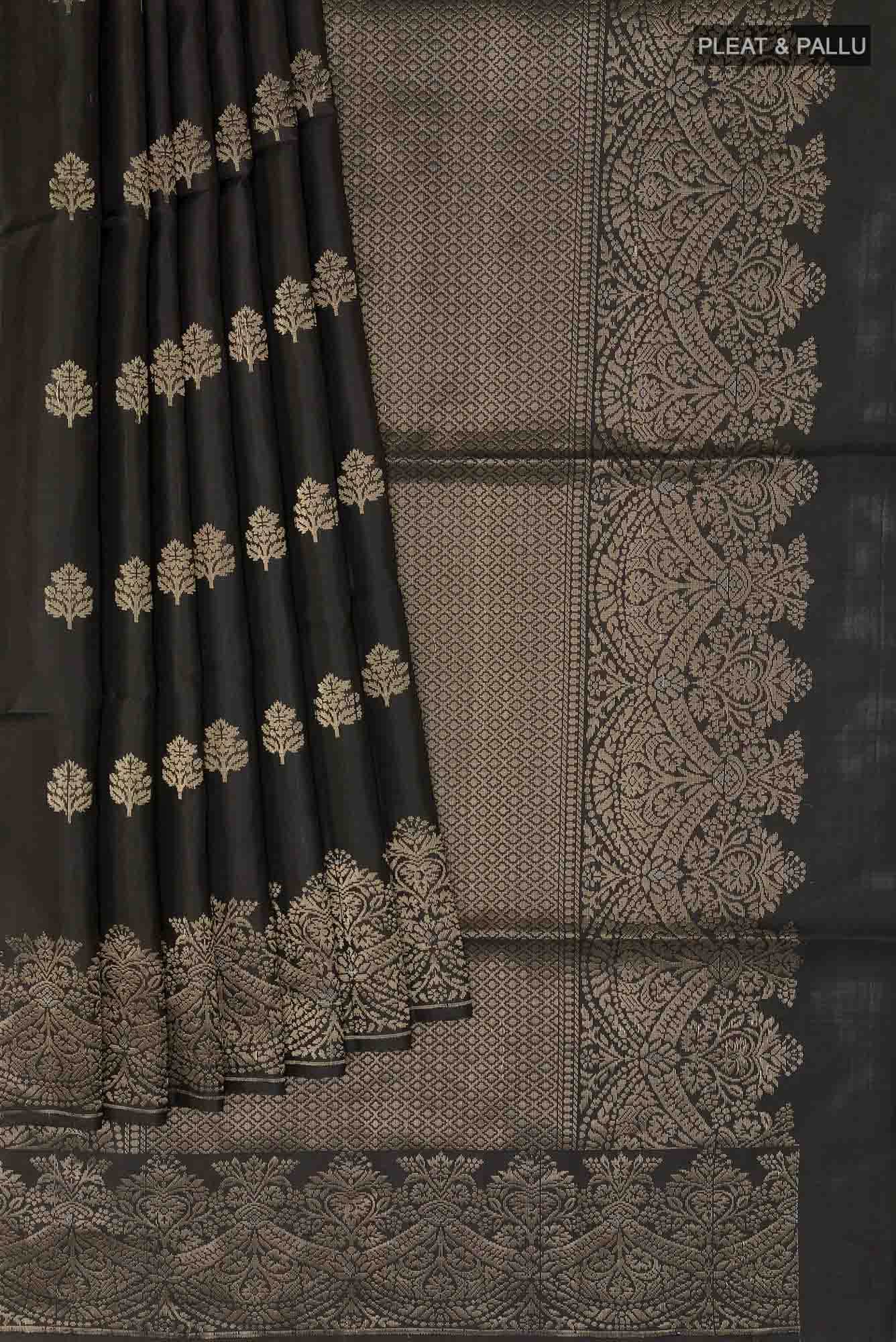 Black Soft Silk Saree