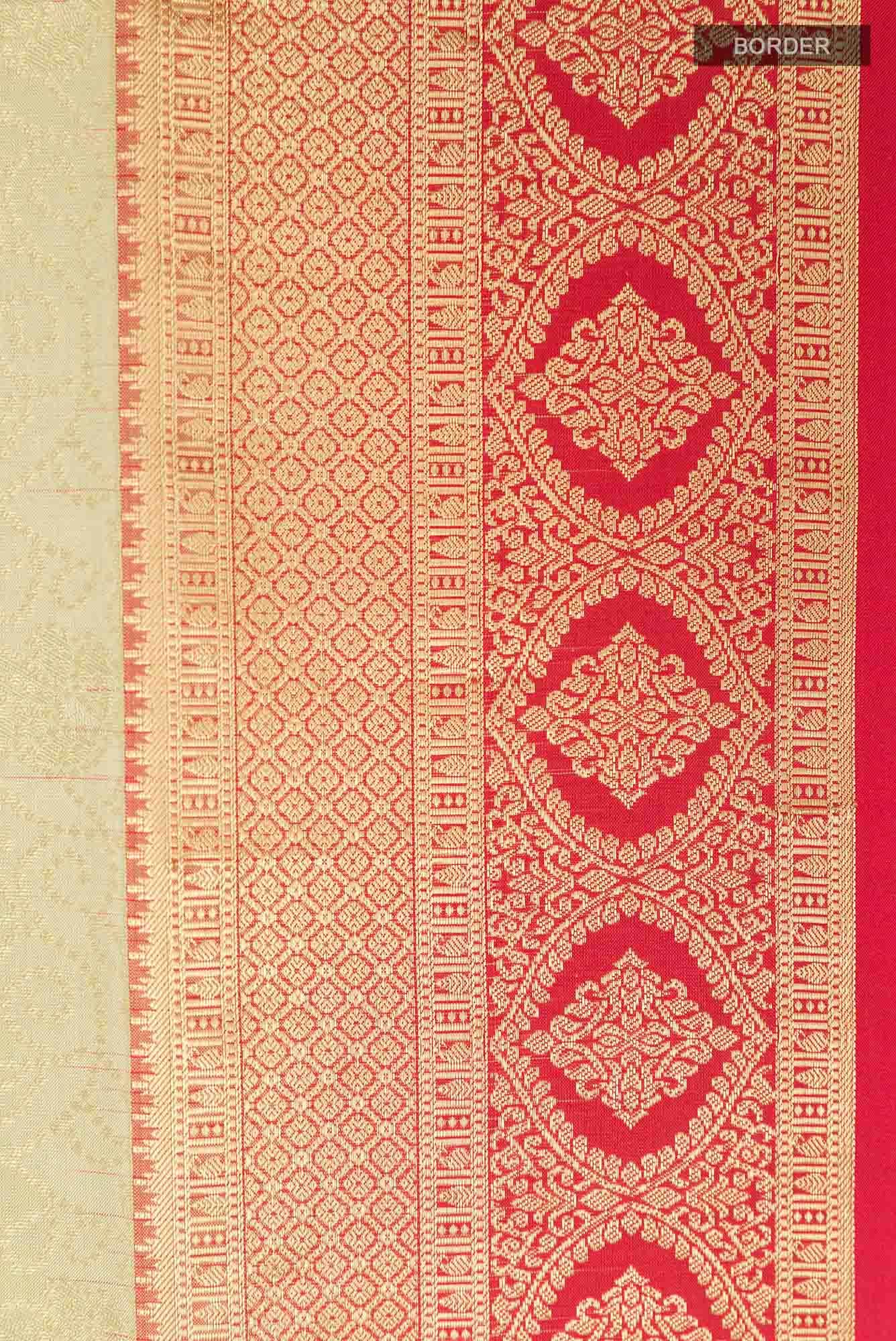 Beige Soft Silk Saree