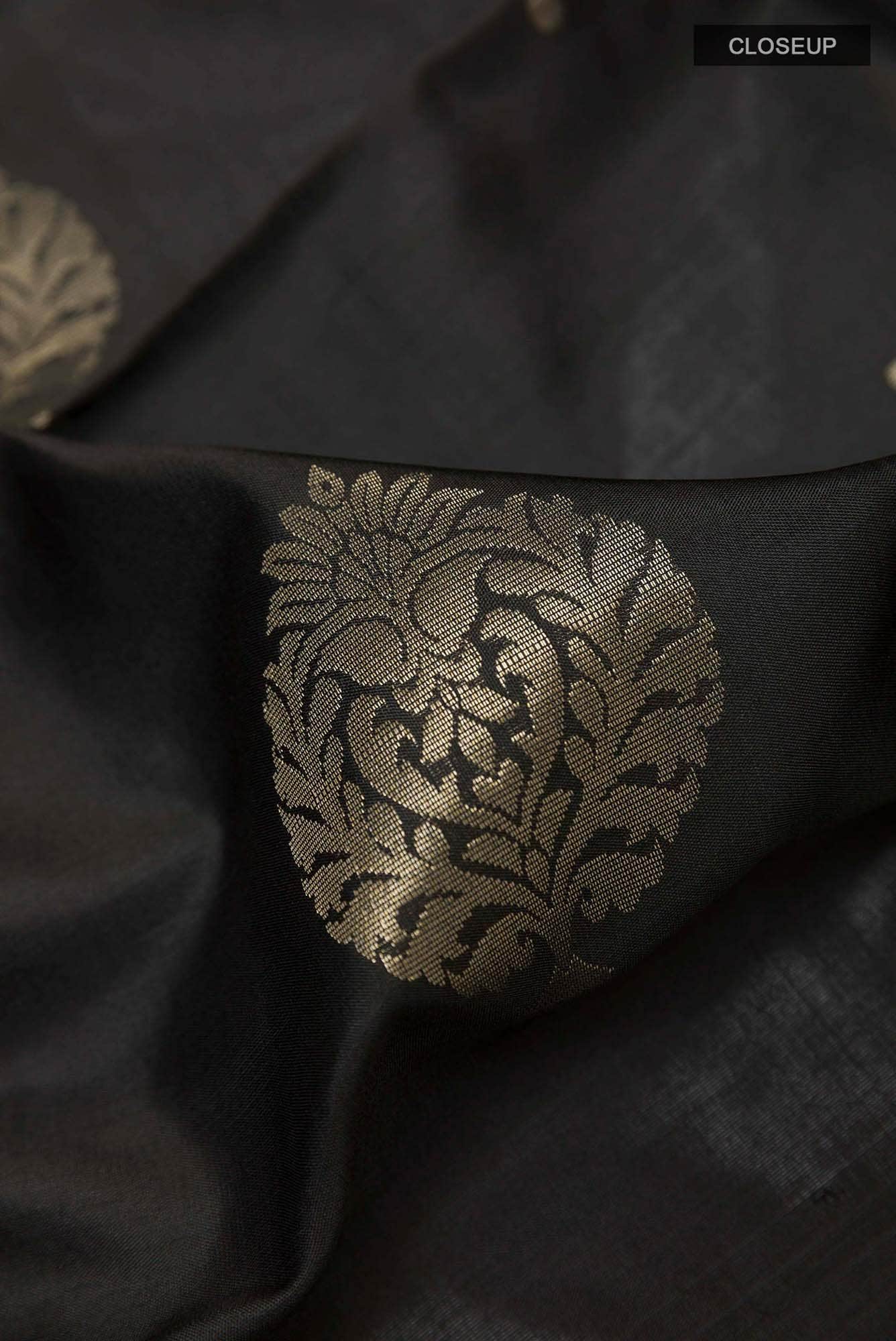 Black Soft Silk Saree