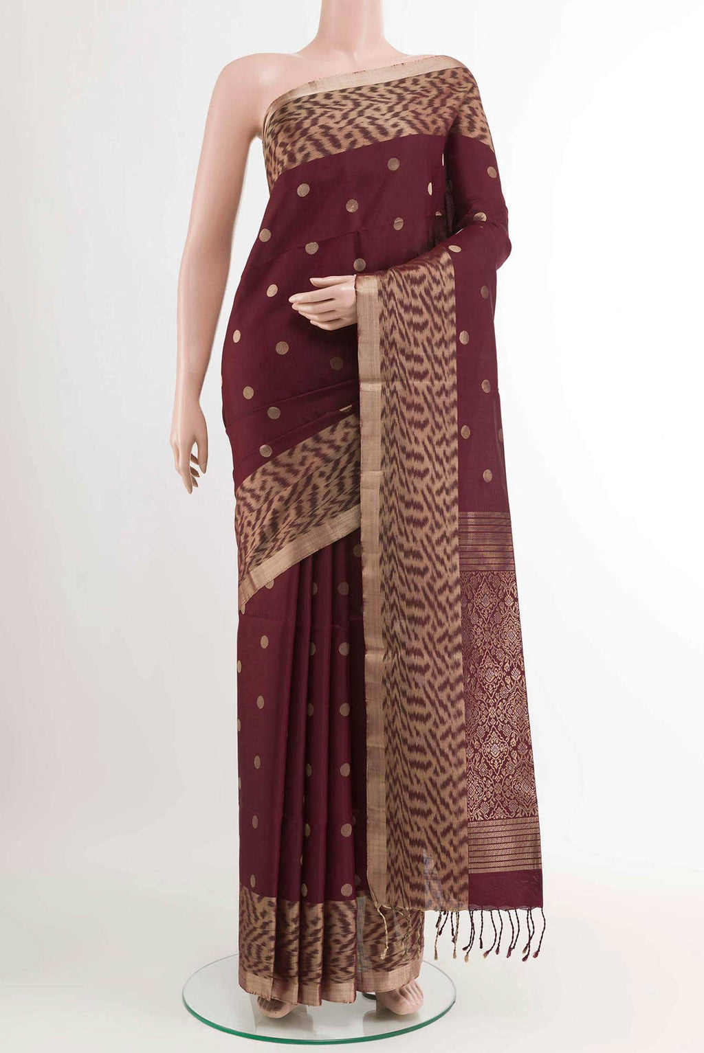 Maroon Soft Silk Saree