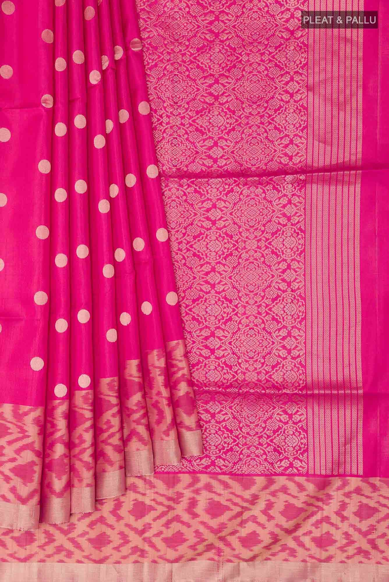Pink Soft Silk Saree