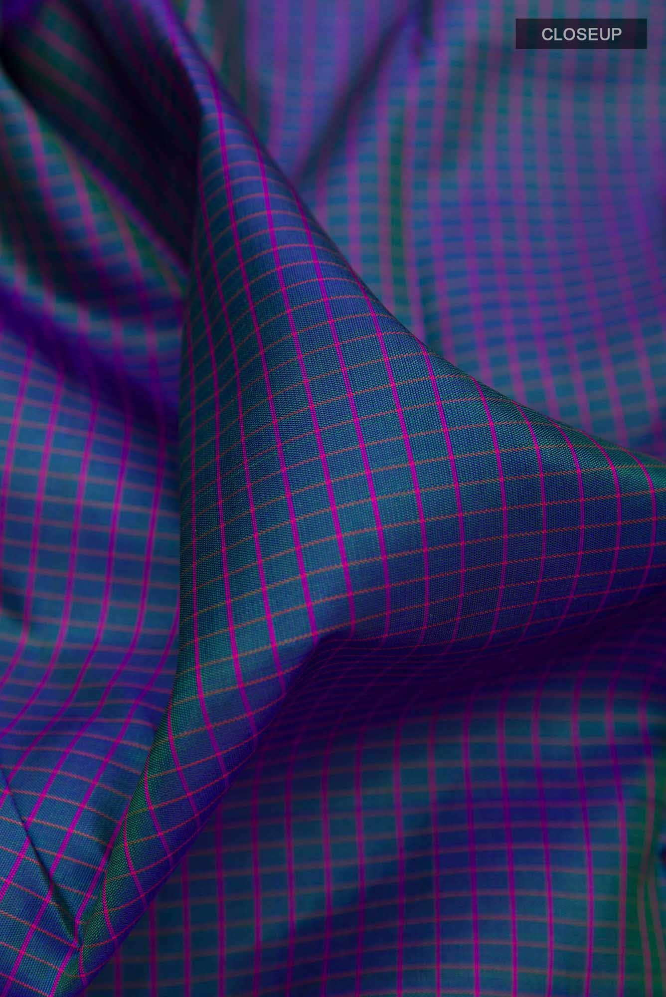 Purple Kanchipuram Silk Saree