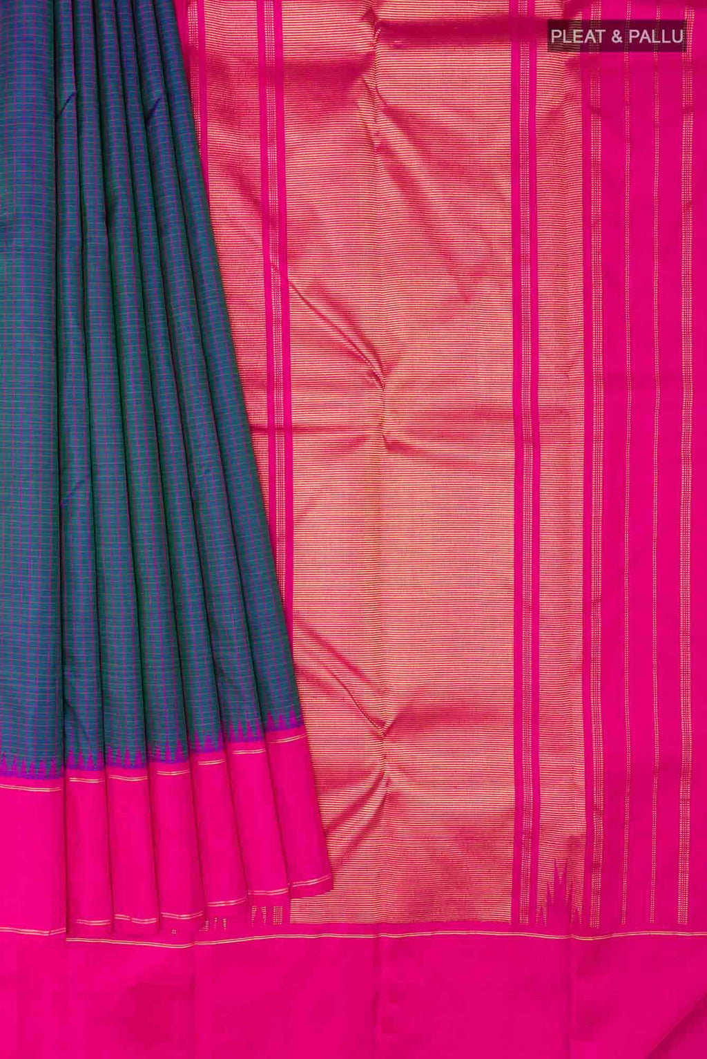Purple Kanchipuram Silk Saree